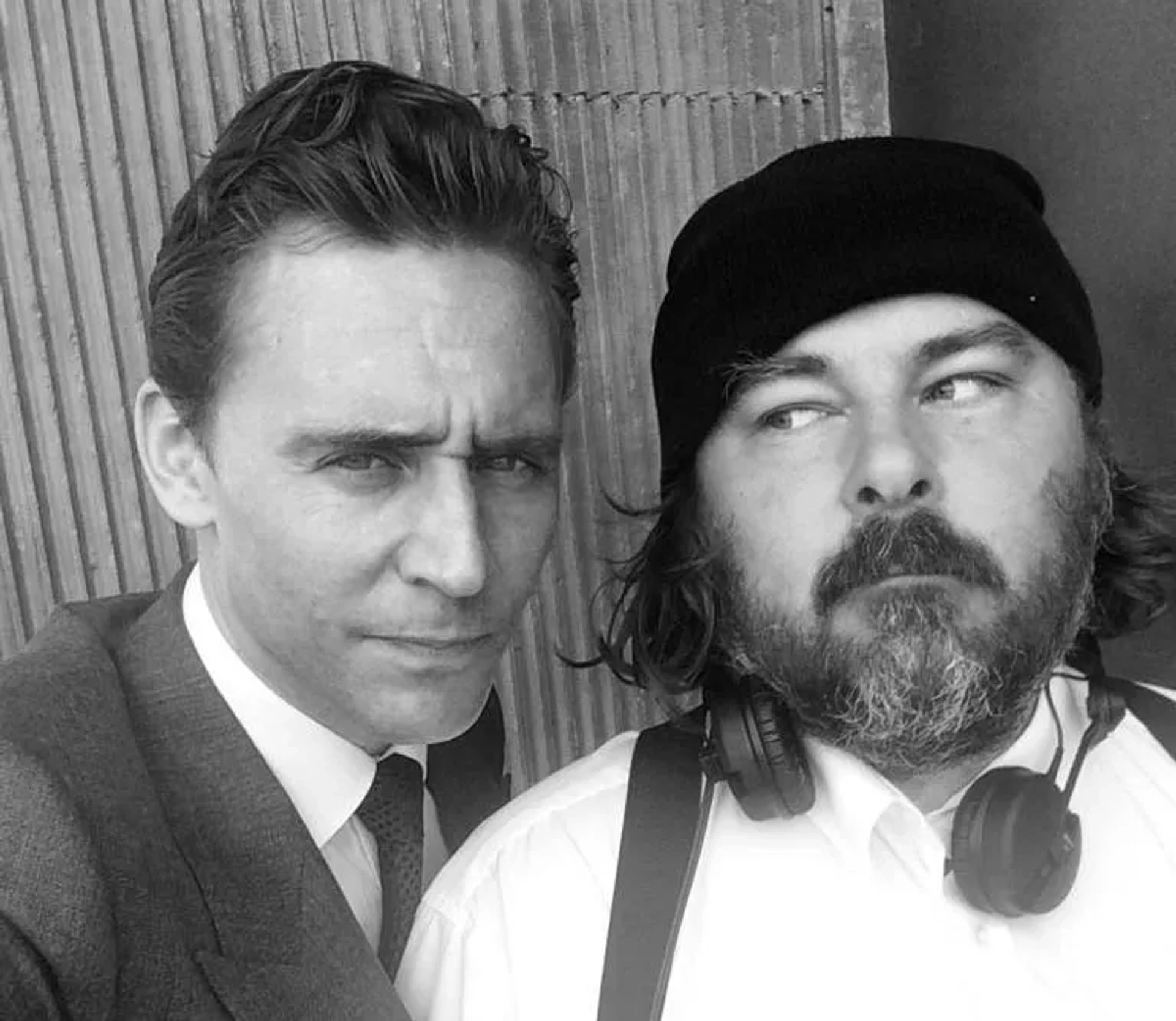 Tom Hiddleston and Ben Wheatley in High-Rise (2015)