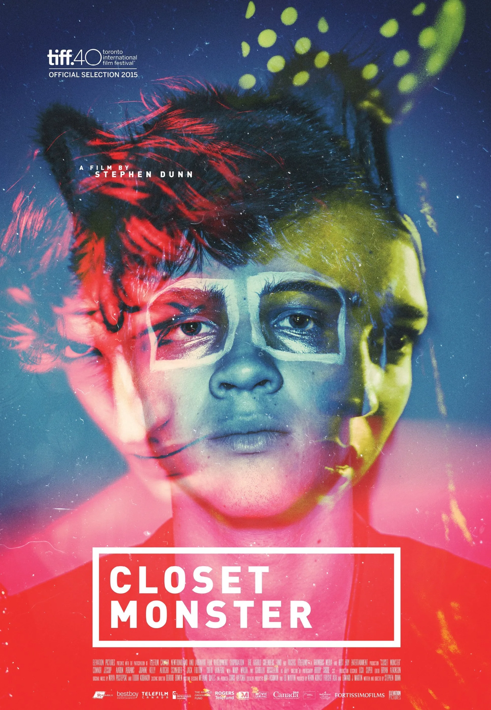 Connor Jessup, Aliocha Schneider, and Sofia Banzhaf in Closet Monster (2015)