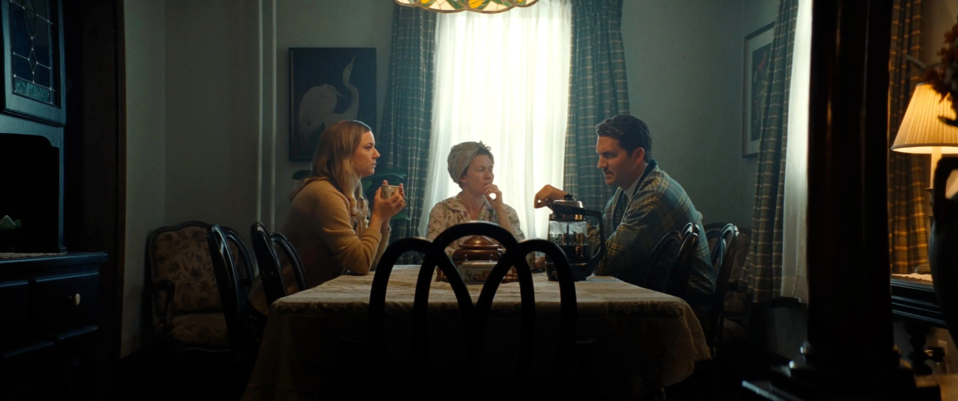 Mireille Enos, Emily VanCamp, and Brian Colin Foley in Miranda's Victim (2023)