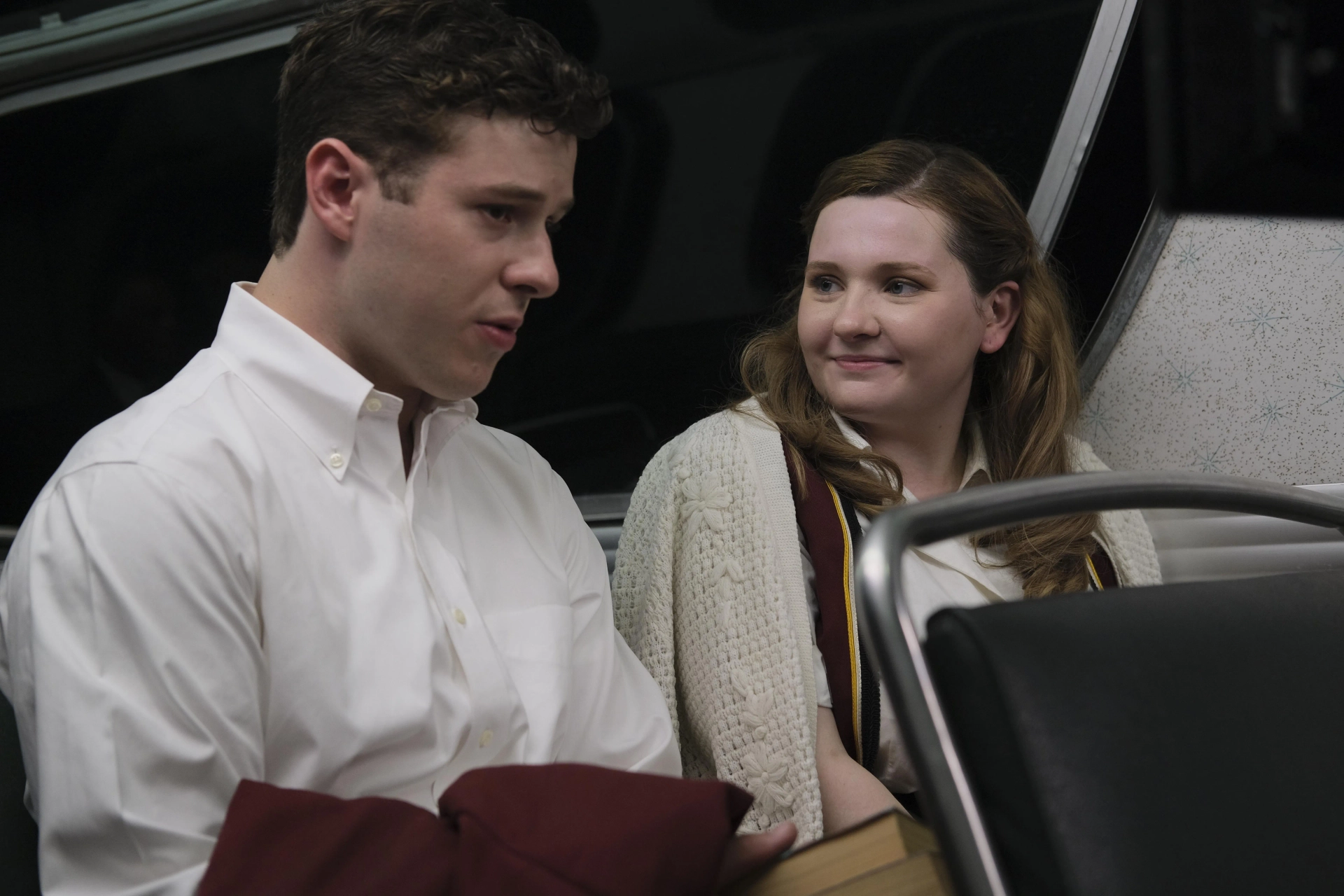 Abigail Breslin and Nolan Gould in Miranda's Victim (2023)