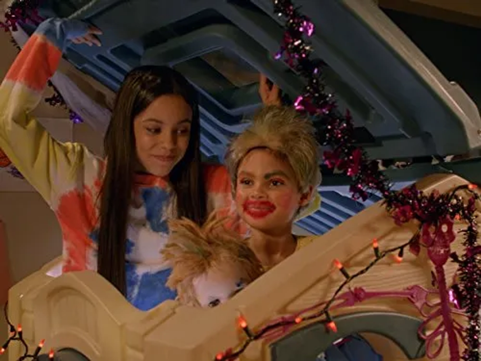 Jenna Ortega and Ariana Greenblatt in Stuck in the Middle (2016)