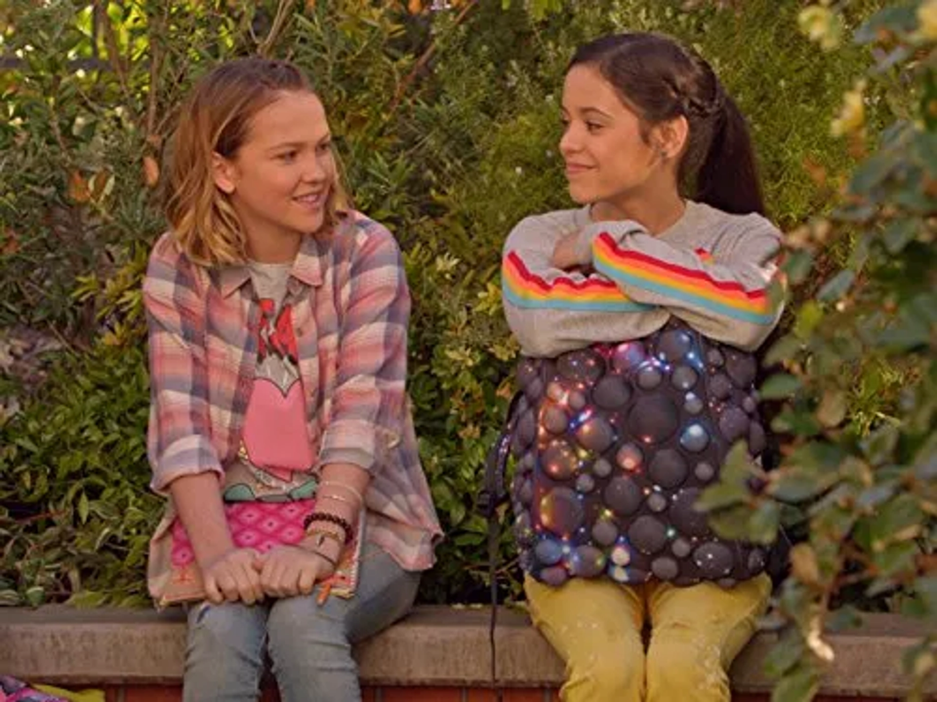 Jenna Ortega and Talitha Eliana Bateman in Stuck in the Middle (2016)