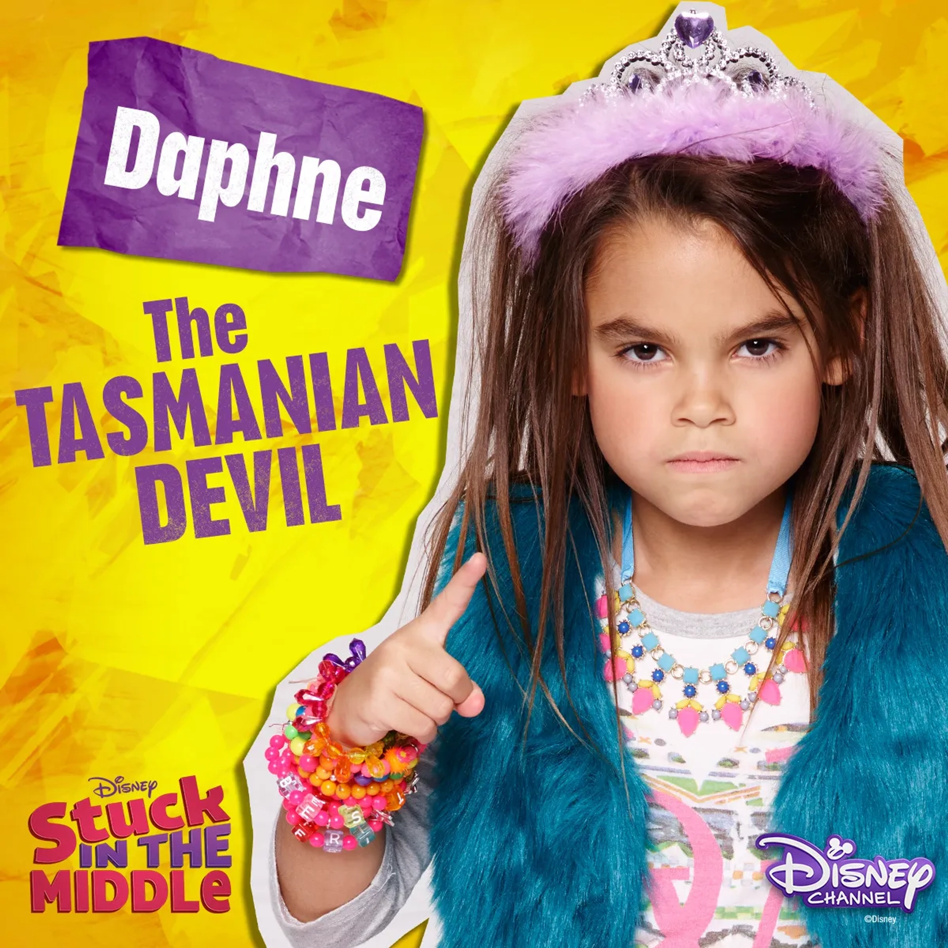 Ariana Greenblatt as Daphne Diaz in Disney Channel Series, Stuck in the Middle