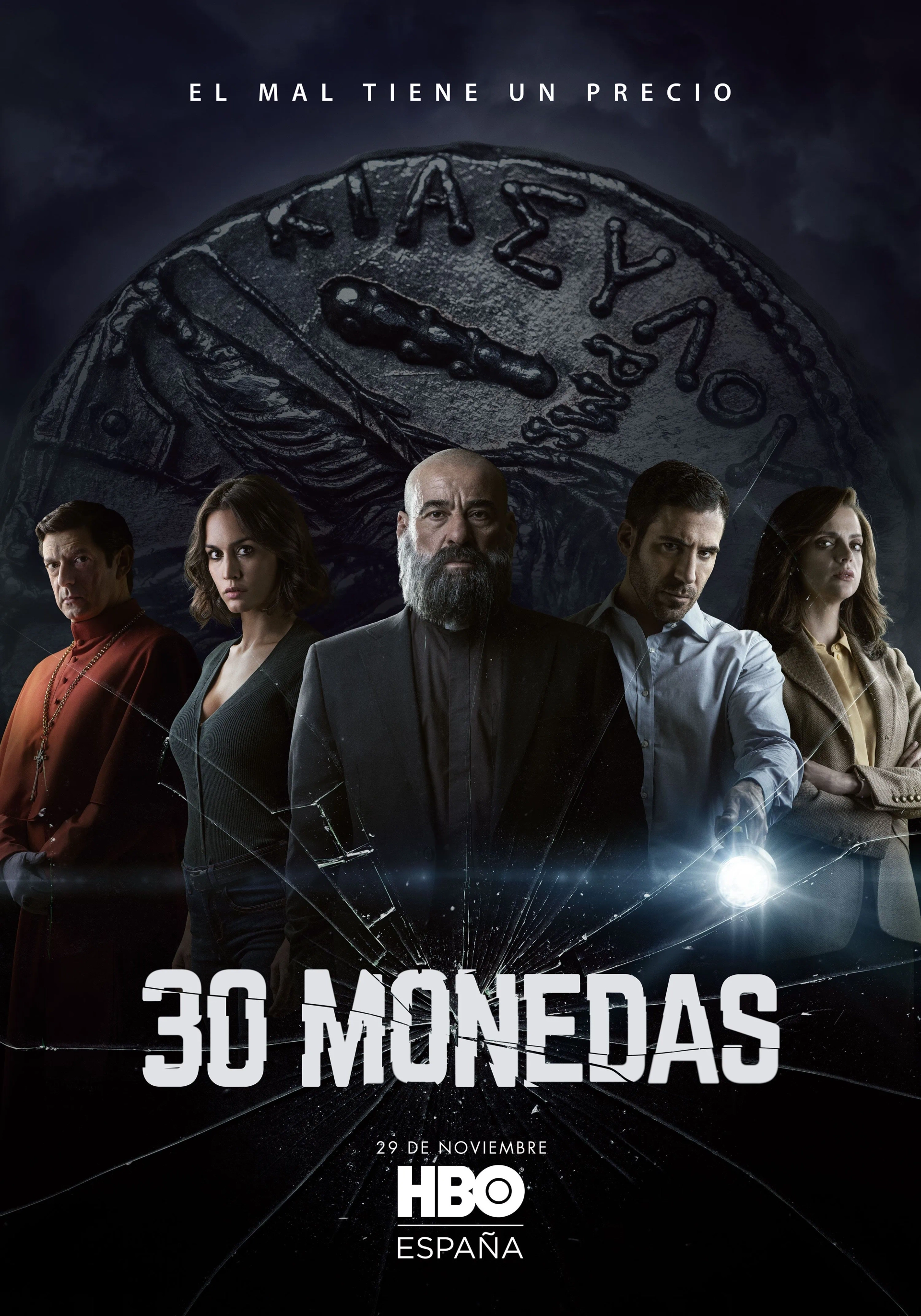 Eduard Fernández, Manolo Solo, Macarena Gómez, Miguel Ángel Silvestre, and Megan Montaner in 30 Coins (2020)