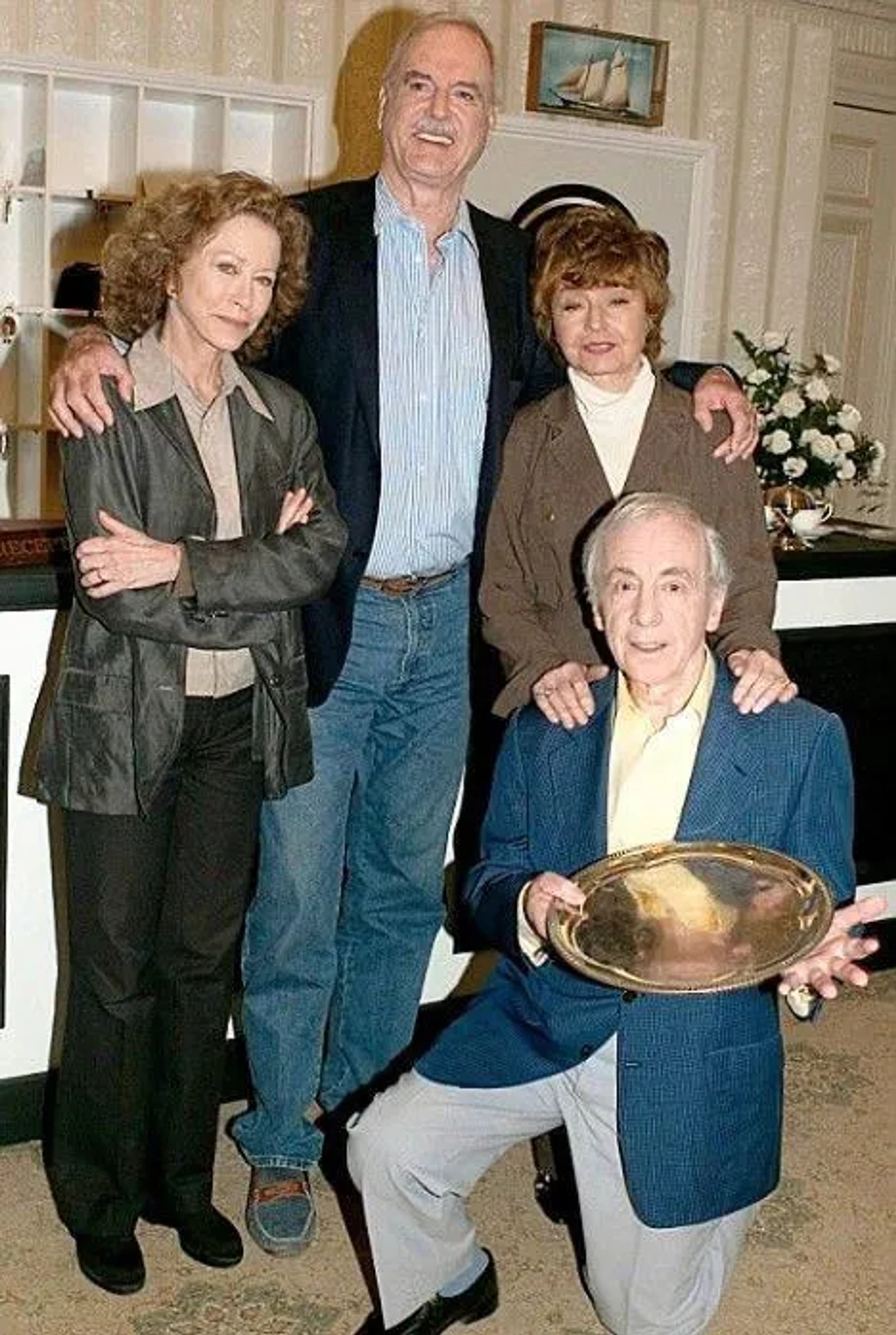 John Cleese, Connie Booth, Andrew Sachs, and Prunella Scales at an event for Fawlty Towers (1975)