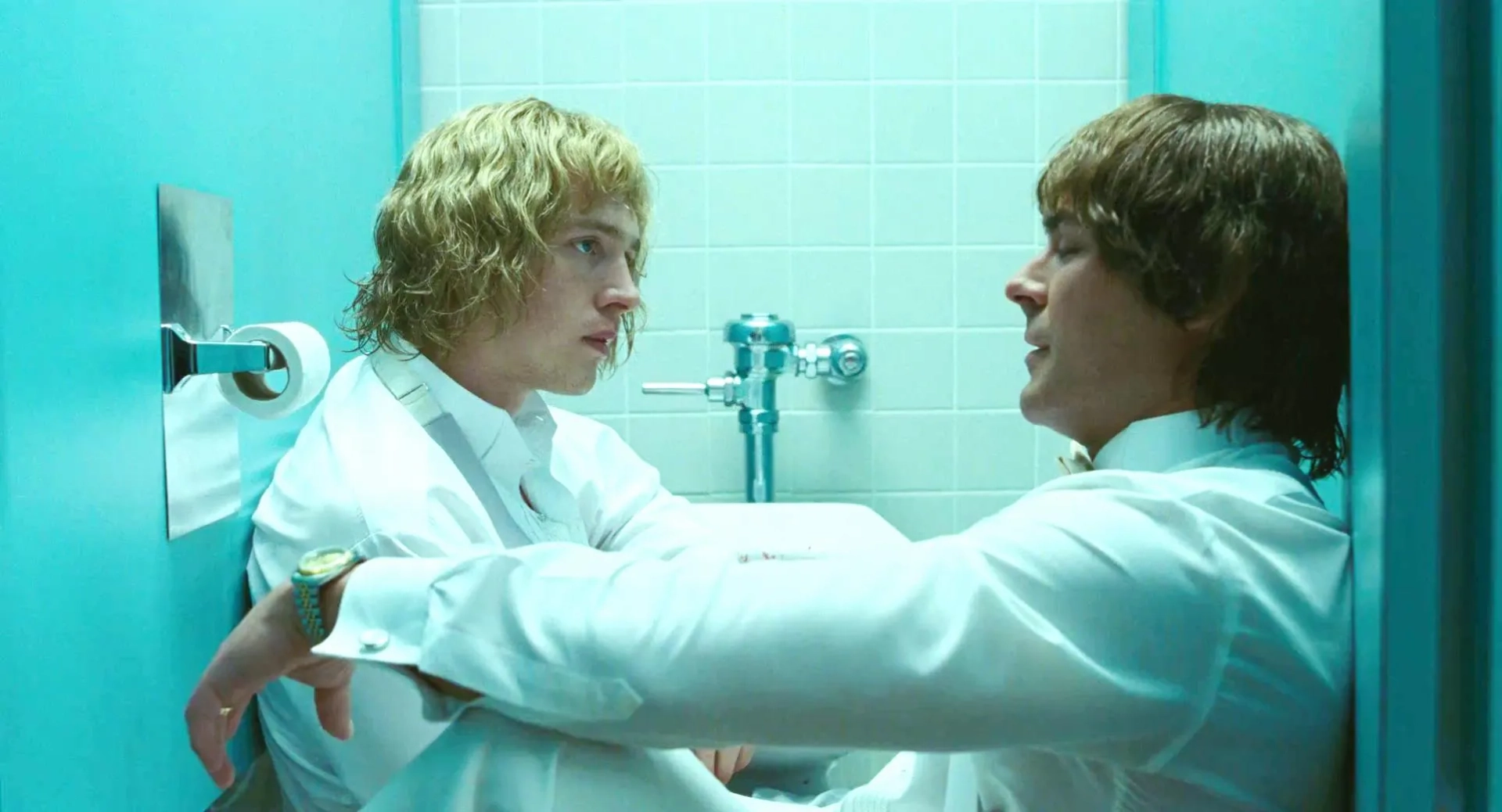 Zac Efron and Harris Dickinson in The Iron Claw (2023)