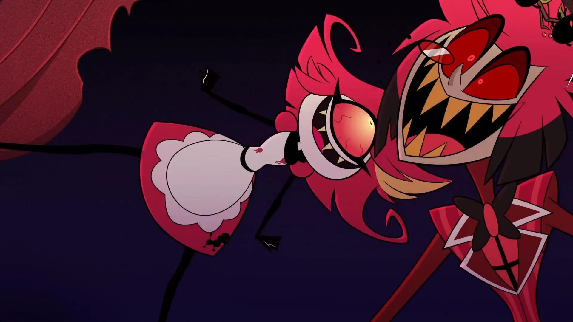 Amir Talai and Kimiko Glenn in Hazbin Hotel: The Show Must Go On (2024)