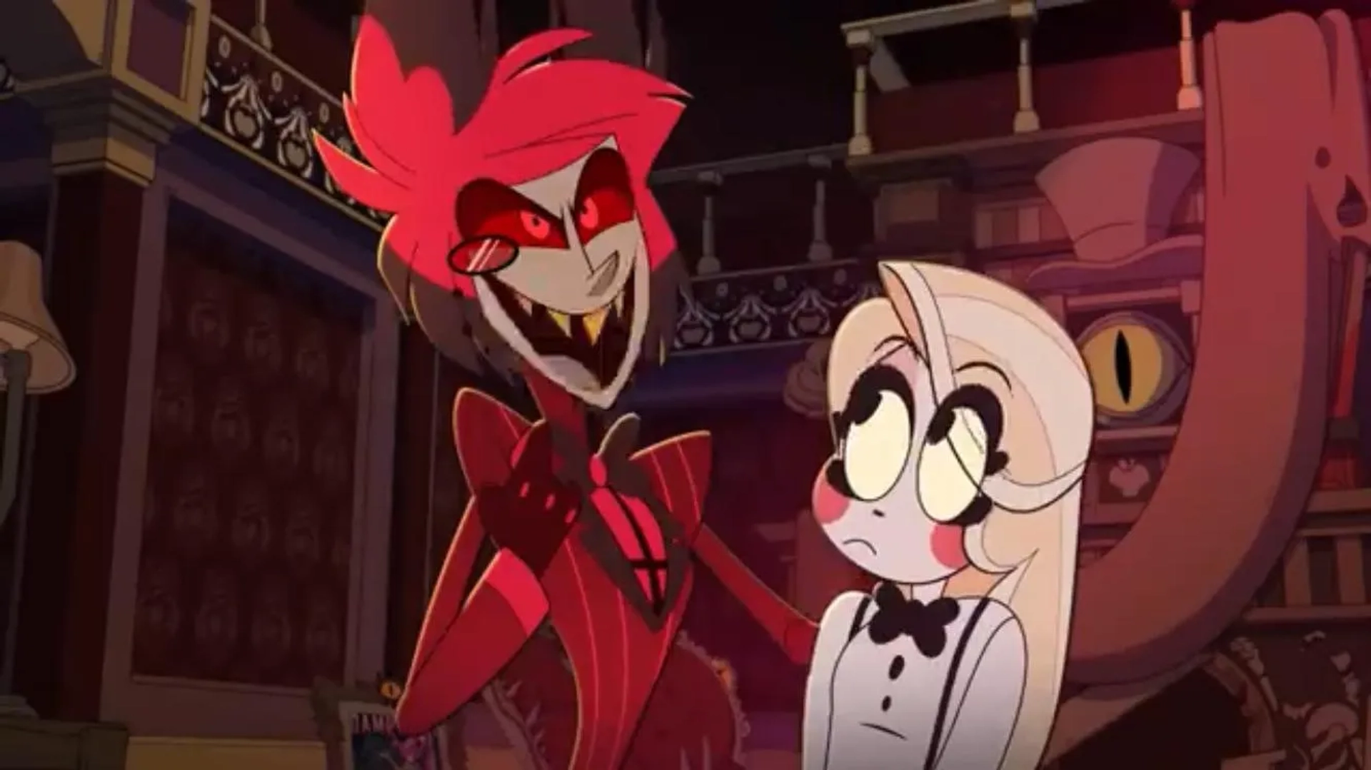 Edward Bosco and Jill Harris in Hazbin Hotel (2019)