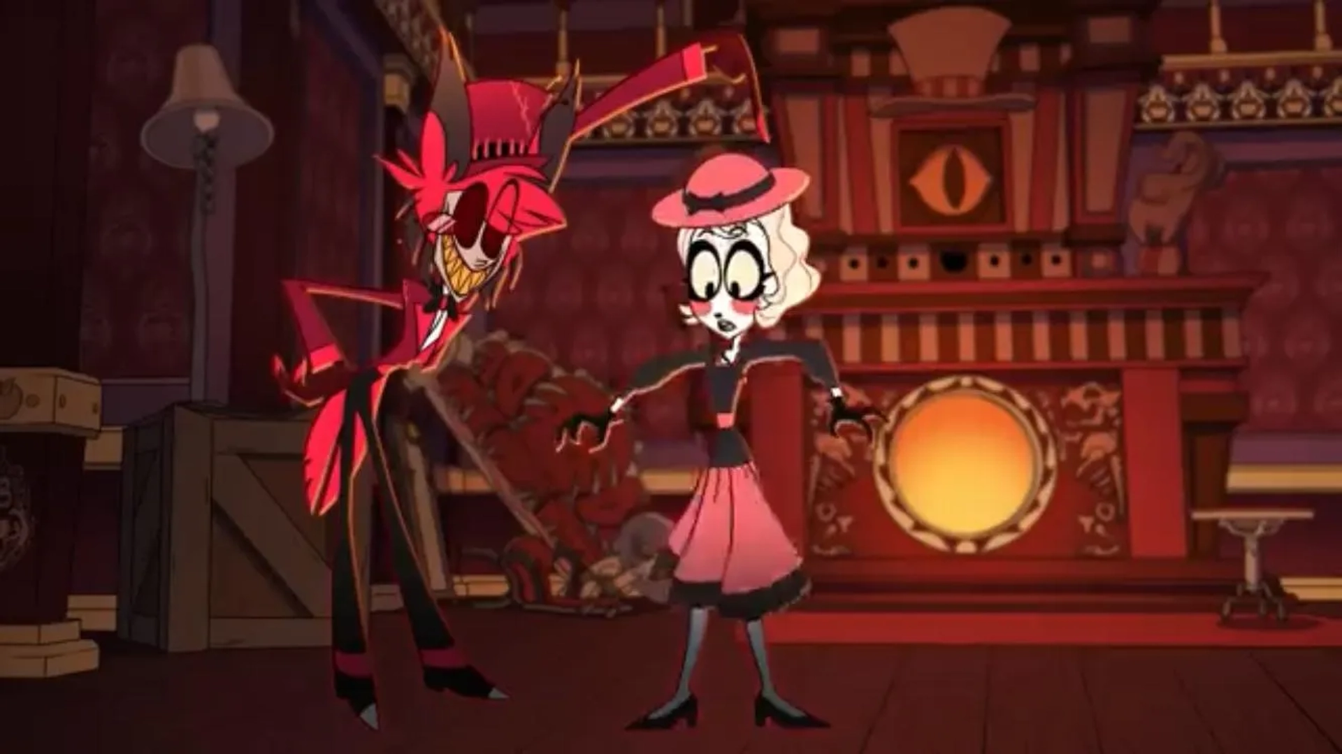 Edward Bosco and Jill Harris in Hazbin Hotel (2019)