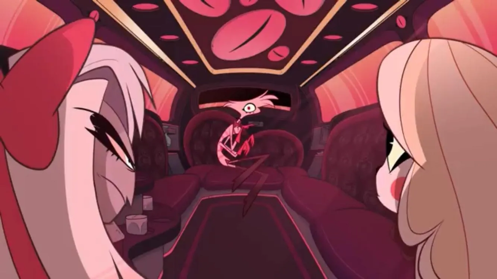 Jill Harris, Monica Franco, and Michael Kovach in Hazbin Hotel (2019)