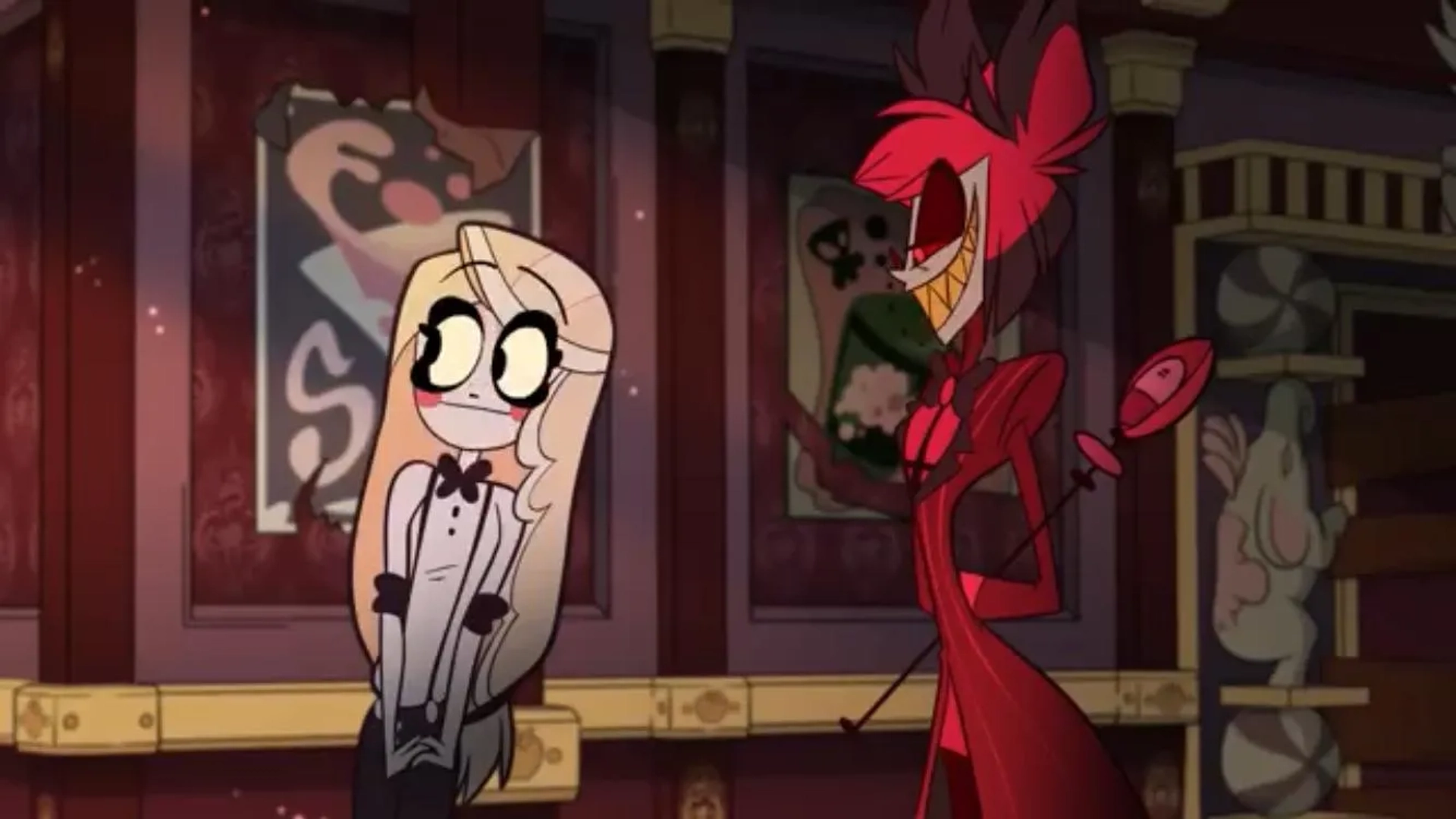 Edward Bosco and Jill Harris in Hazbin Hotel (2019)