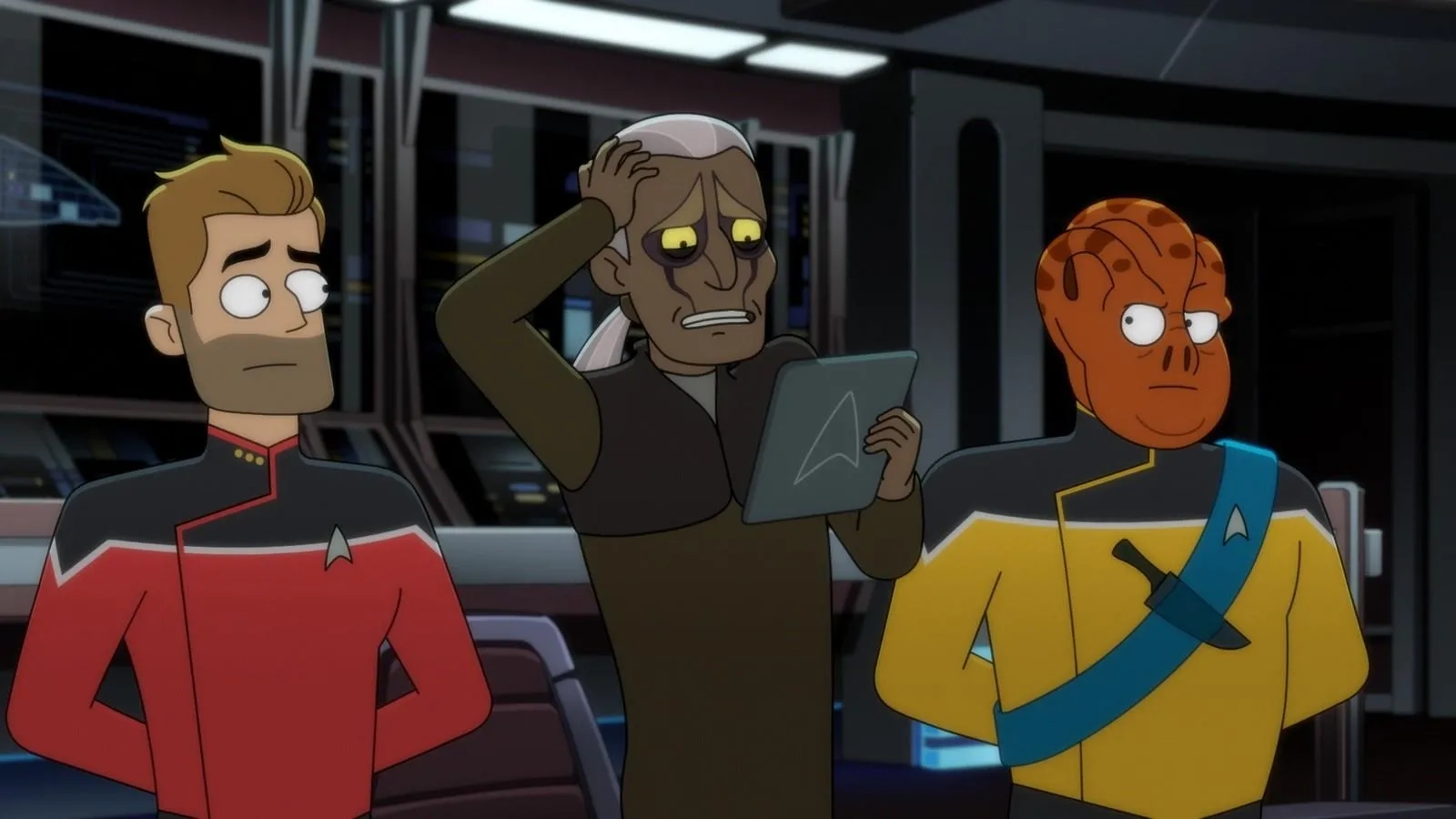 Jerry O'Connell and Carl Tart in Star Trek: Lower Decks: Twovix (2023)
