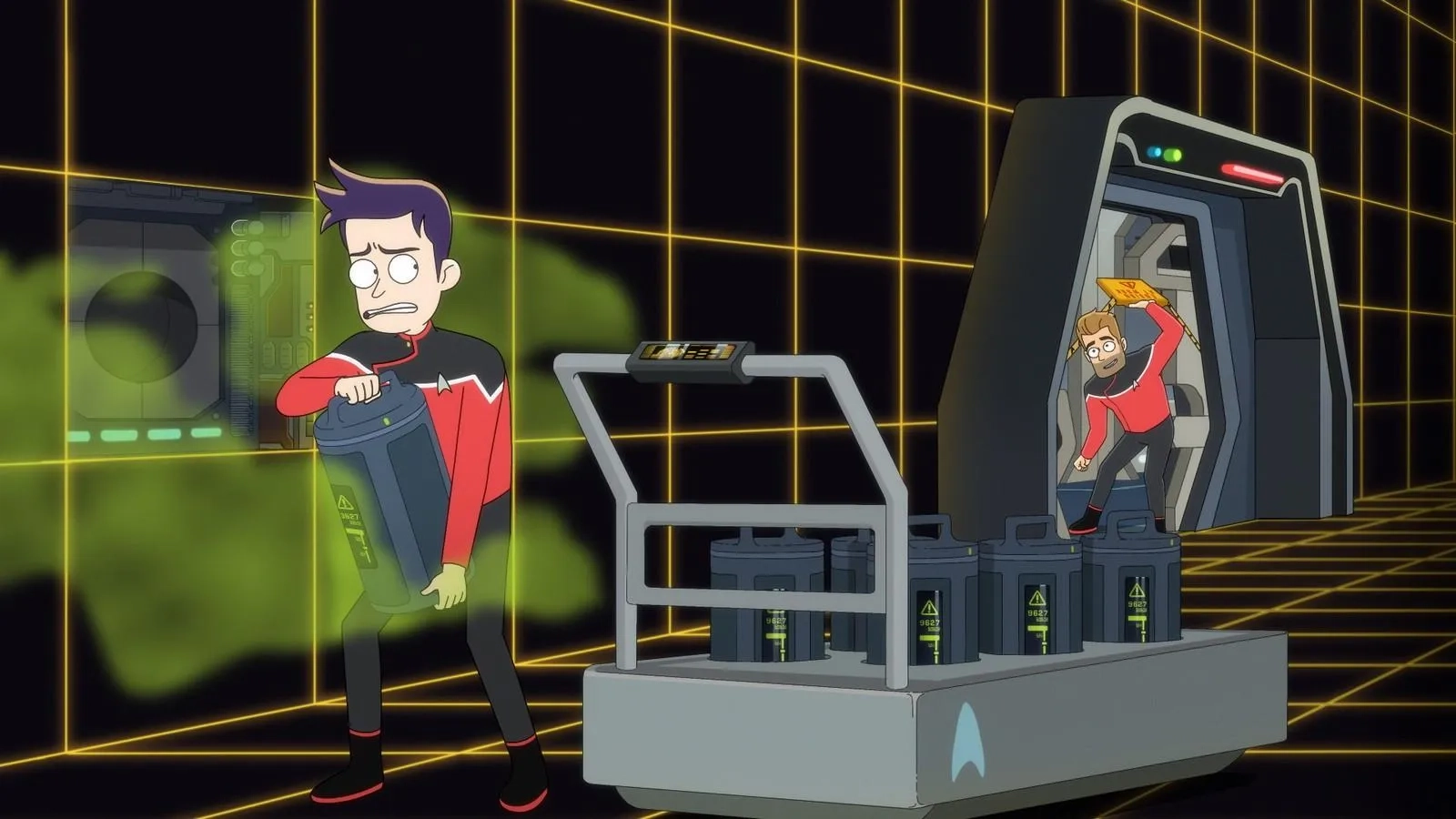 Jerry O'Connell and Jack Quaid in Star Trek: Lower Decks: Twovix (2023)