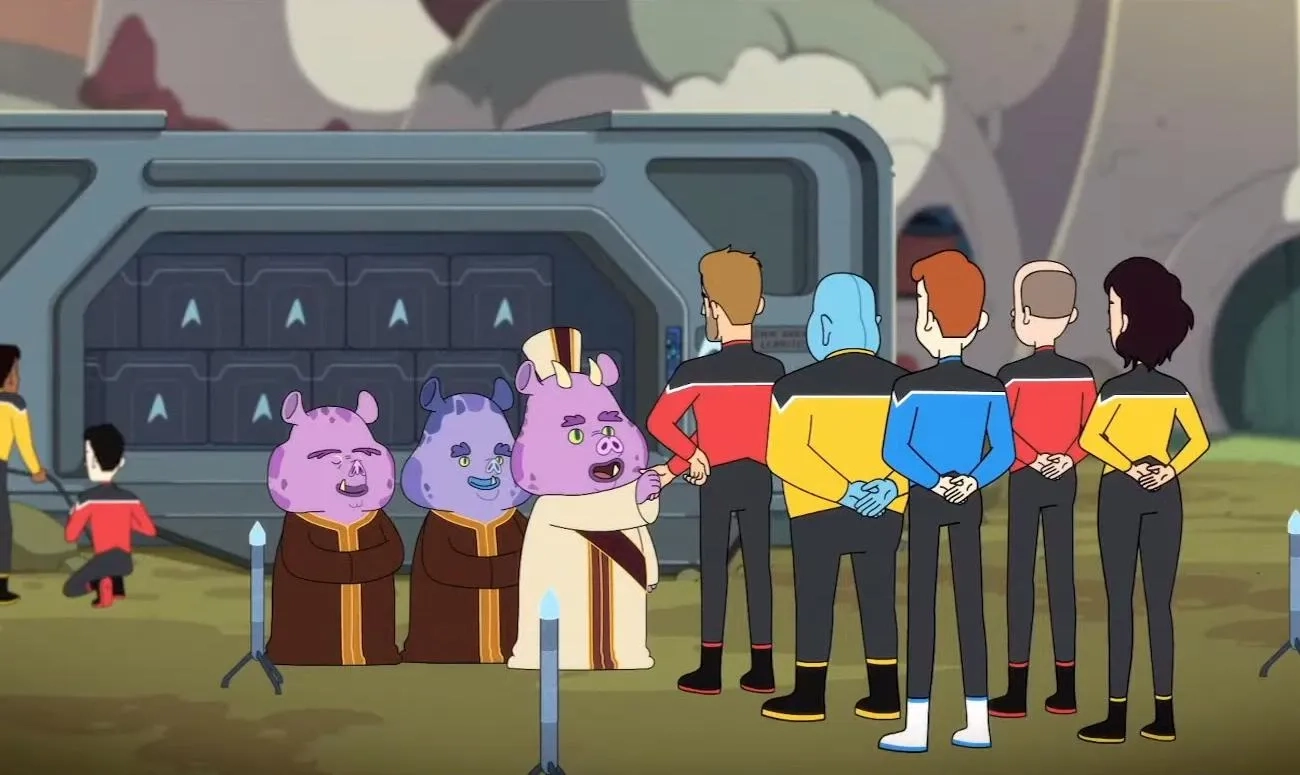 Jerry O'Connell and Fred Tatasciore in Star Trek: Lower Decks (2020)