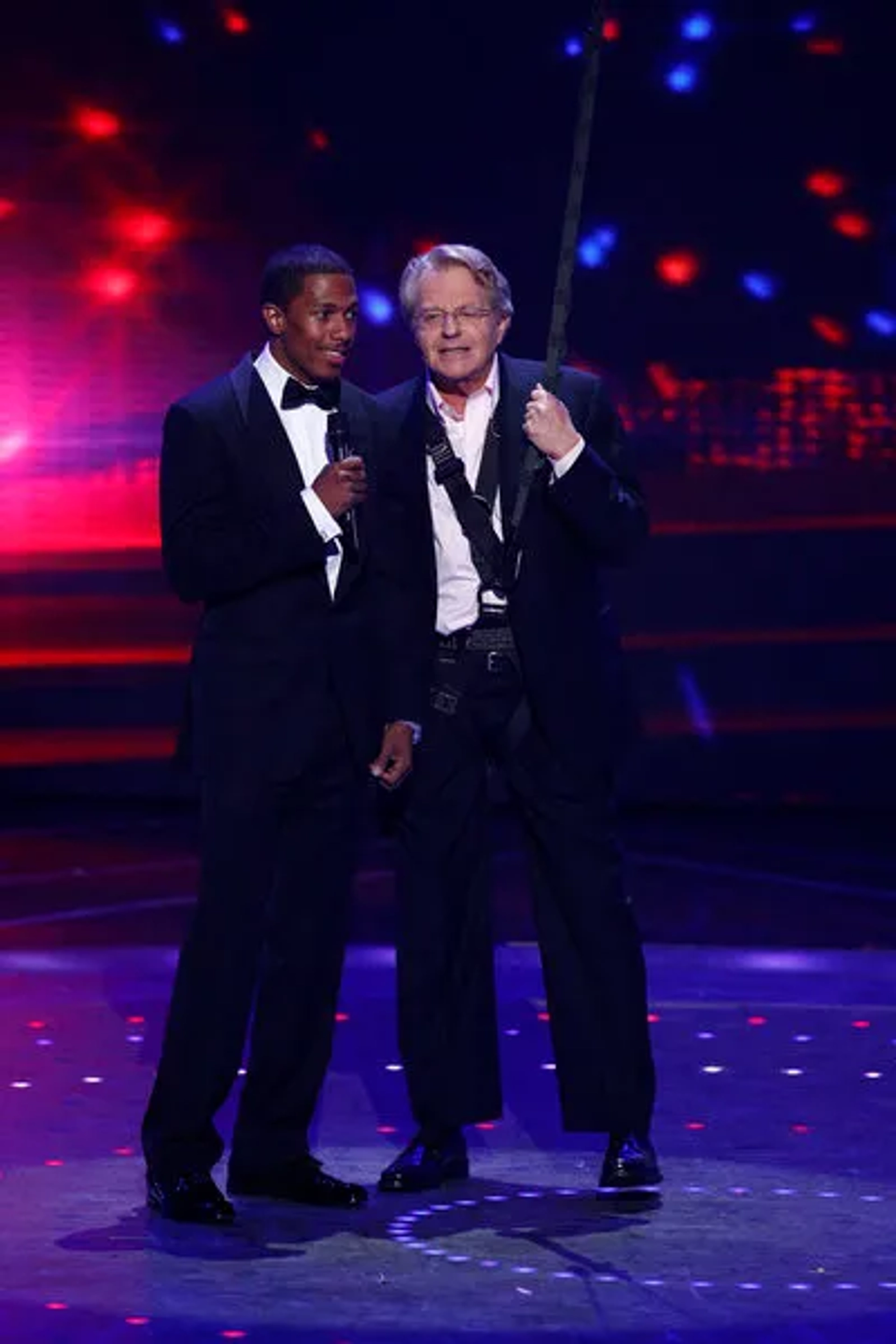 Jerry Springer and Nick Cannon in America's Got Talent (2006)