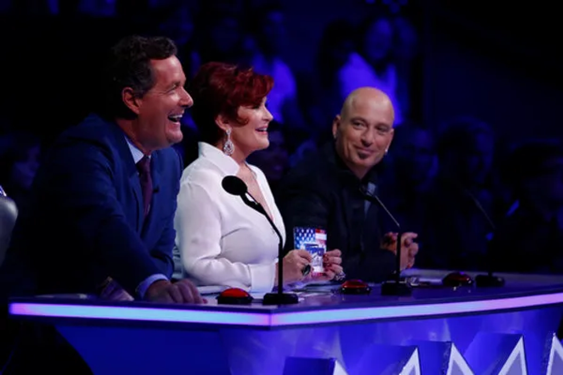 Howie Mandel, Piers Morgan, and Sharon Osbourne in America's Got Talent (2006)