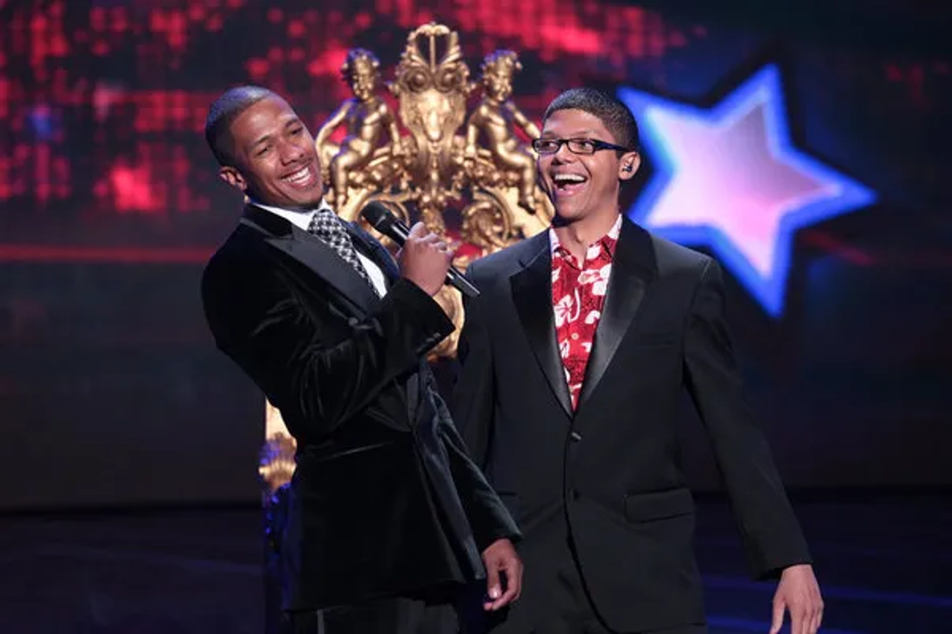 Nick Cannon and Tay Zonday in America's Got Talent (2006)