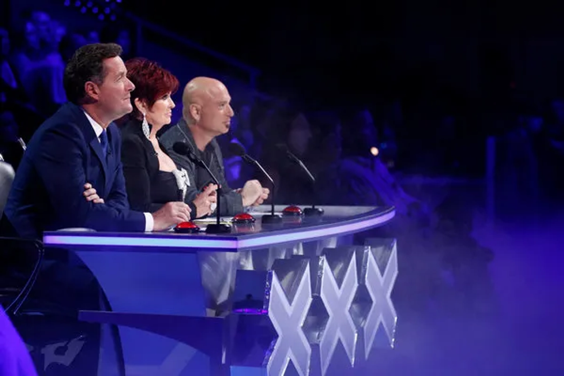 Howie Mandel, Piers Morgan, and Sharon Osbourne in America's Got Talent (2006)