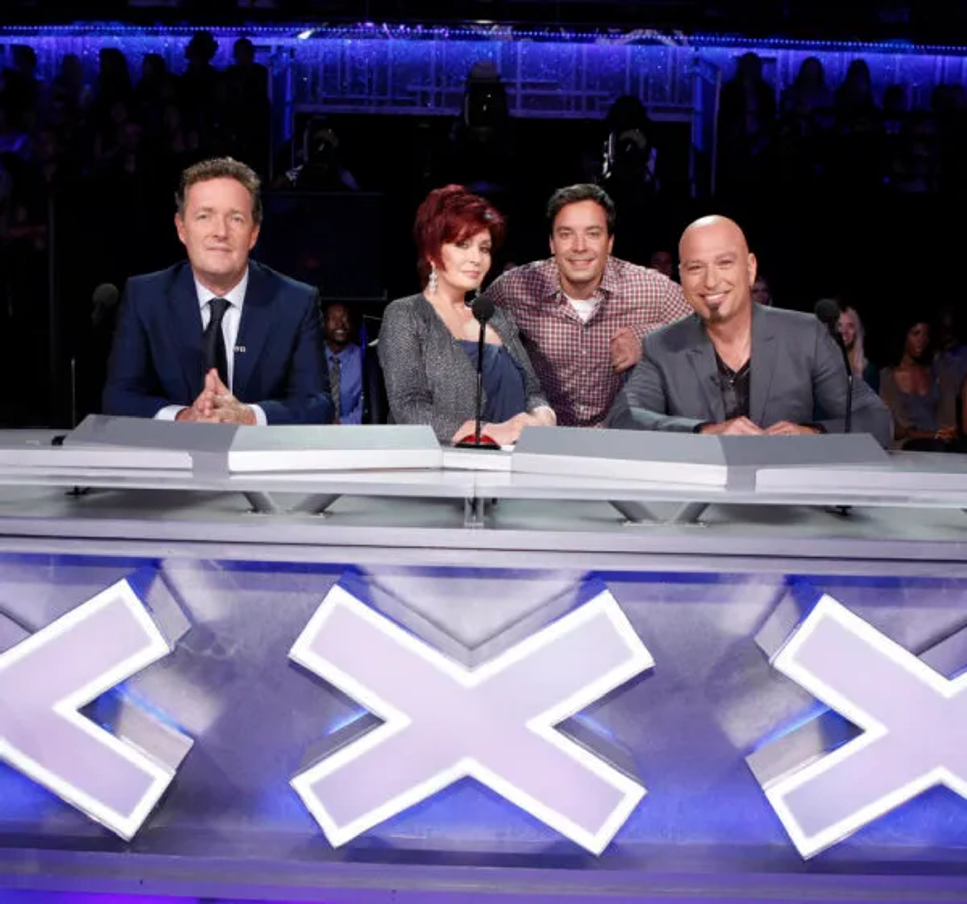 Howie Mandel, Jimmy Fallon, Piers Morgan, and Sharon Osbourne in America's Got Talent (2006)