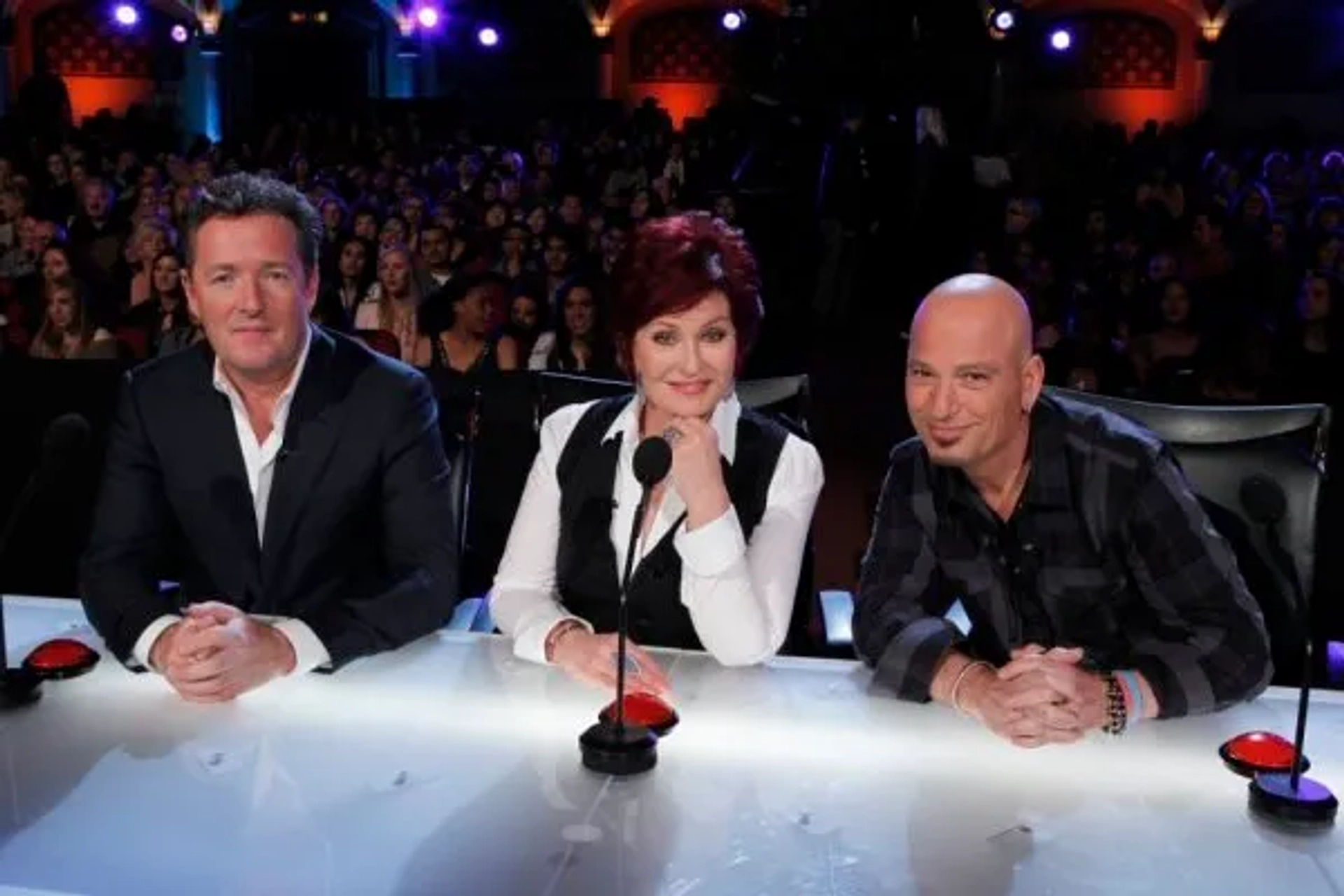 Howie Mandel, Piers Morgan, and Sharon Osbourne in America's Got Talent (2006)