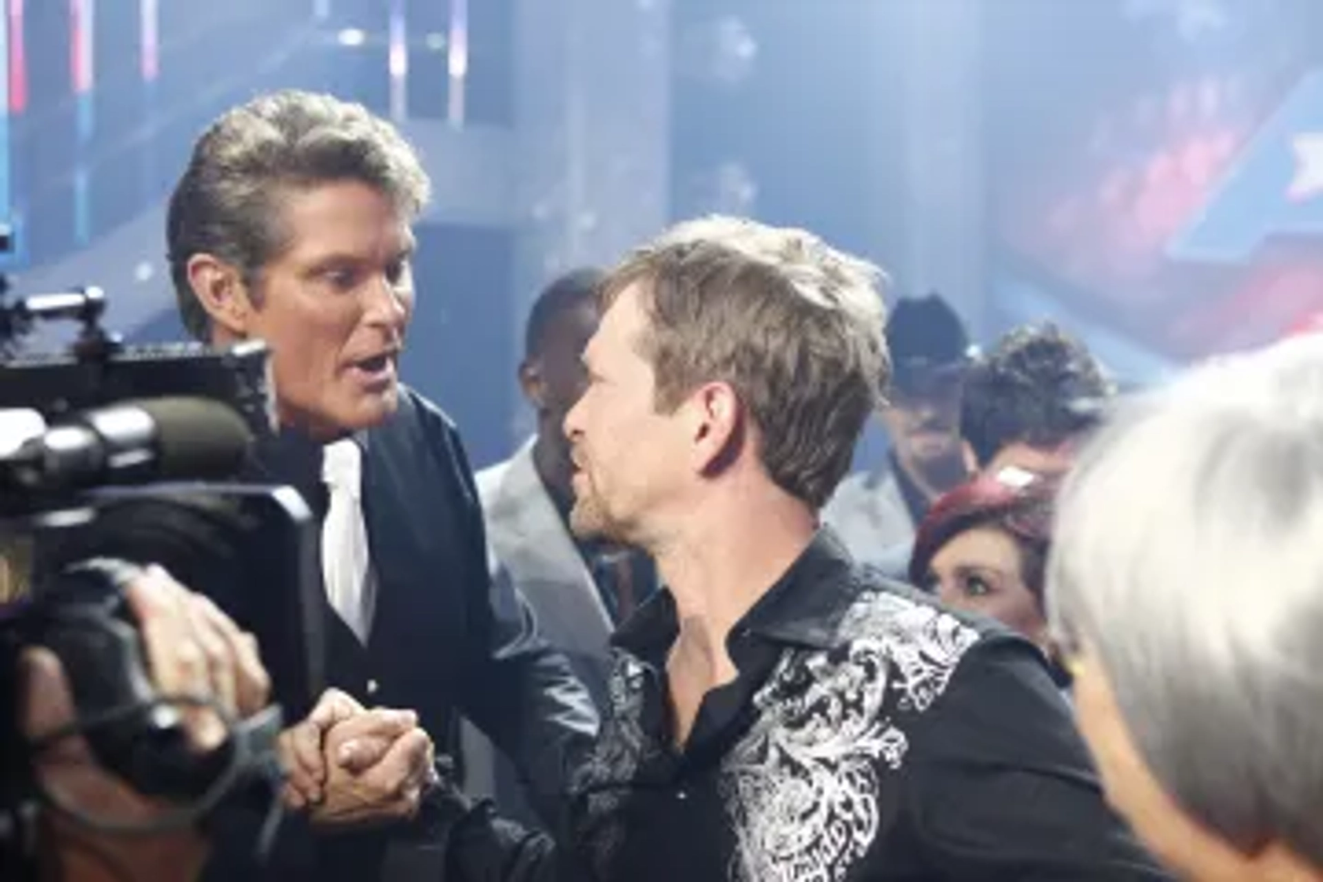 David Hasselhoff and Kevin Skinner in America's Got Talent (2006)