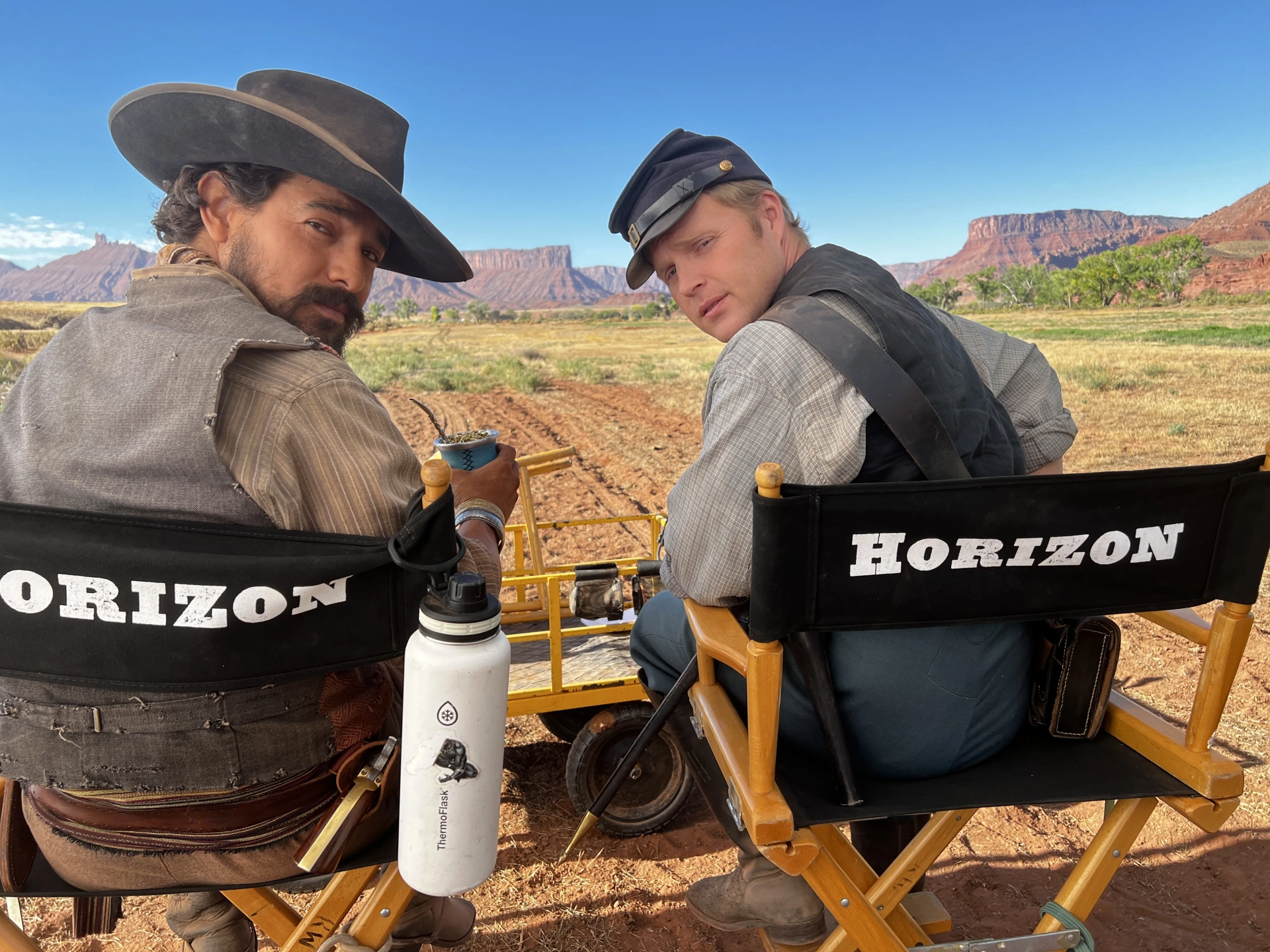 Alejandro Edda and Chase Ramsey in Horizon: An American Saga - Chapter 1 (2024)