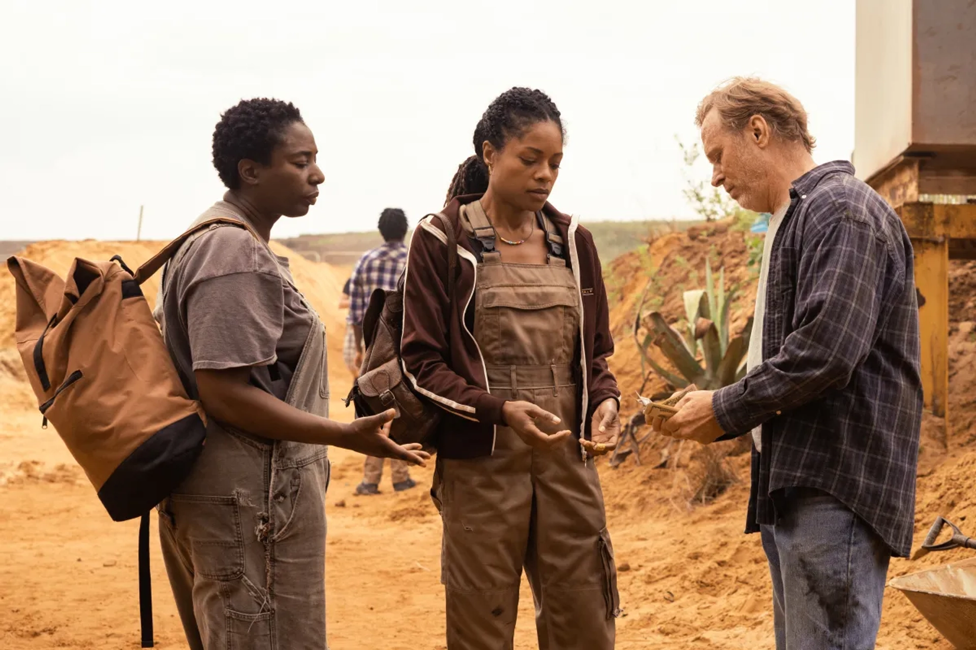 Naomie Harris, Tanya Moodie, and Clayton T. Smith in The Man Who Fell to Earth (2021)