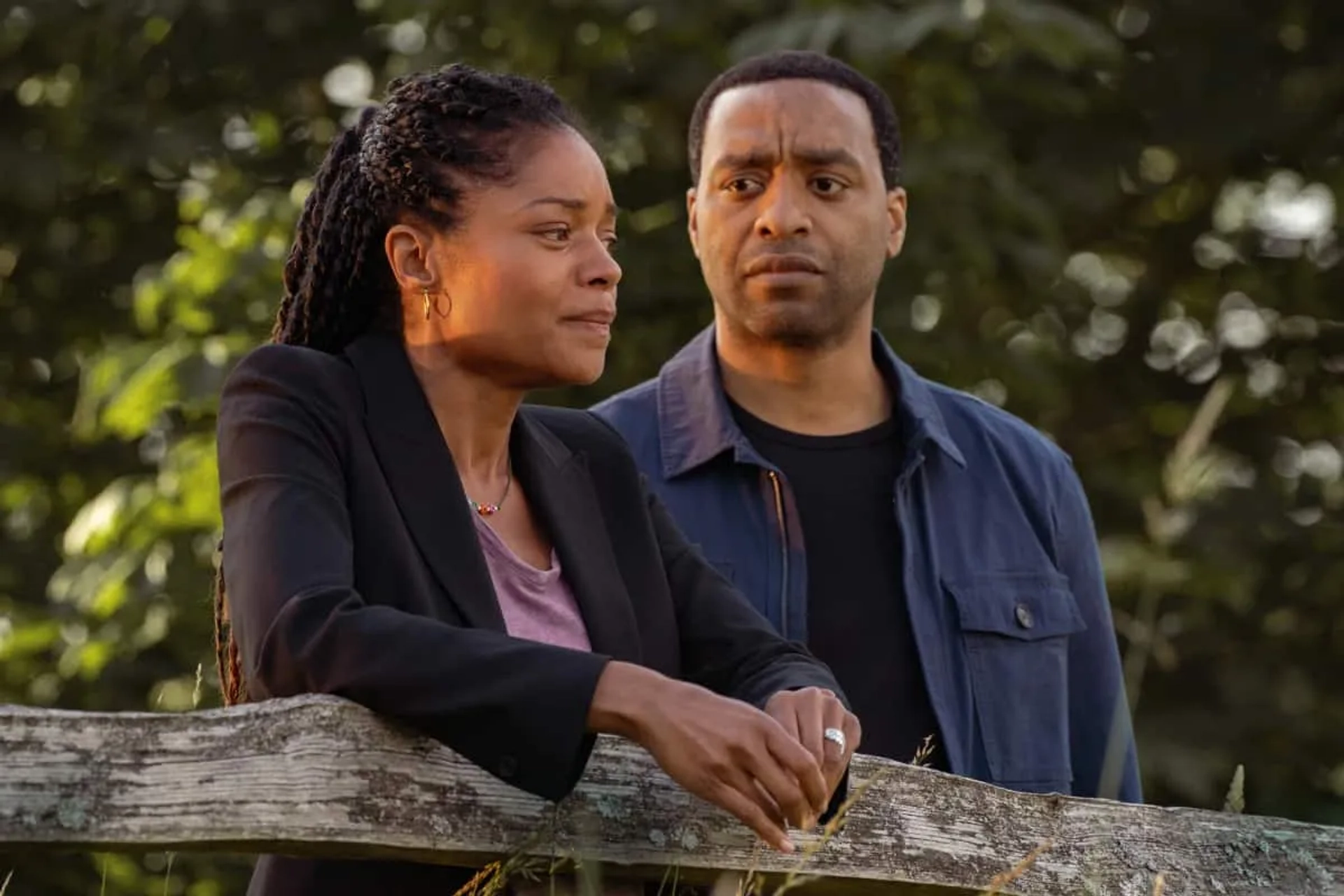 Chiwetel Ejiofor and Naomie Harris in The Man Who Fell to Earth (2021)