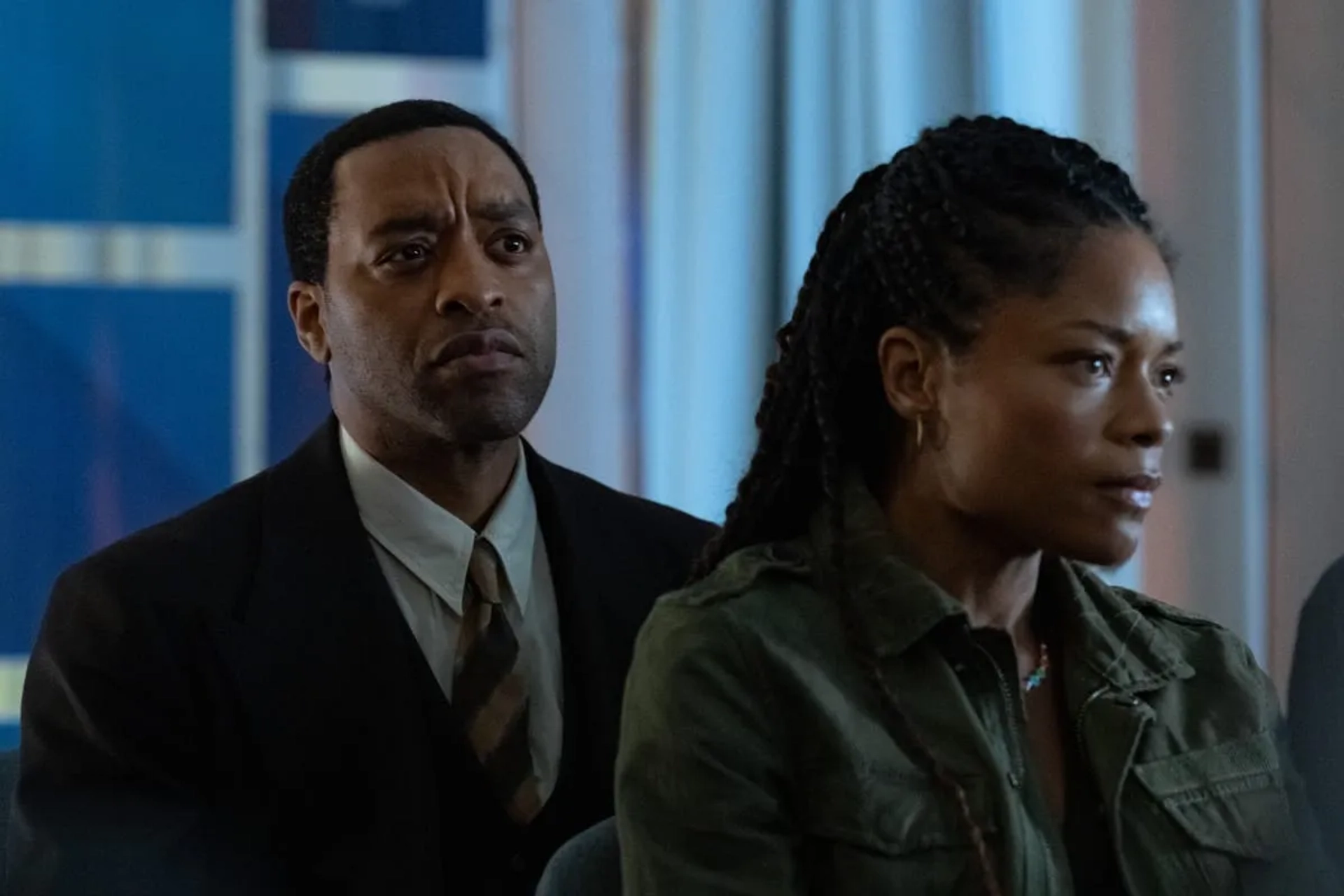 Chiwetel Ejiofor and Naomie Harris in The Man Who Fell to Earth (2021)