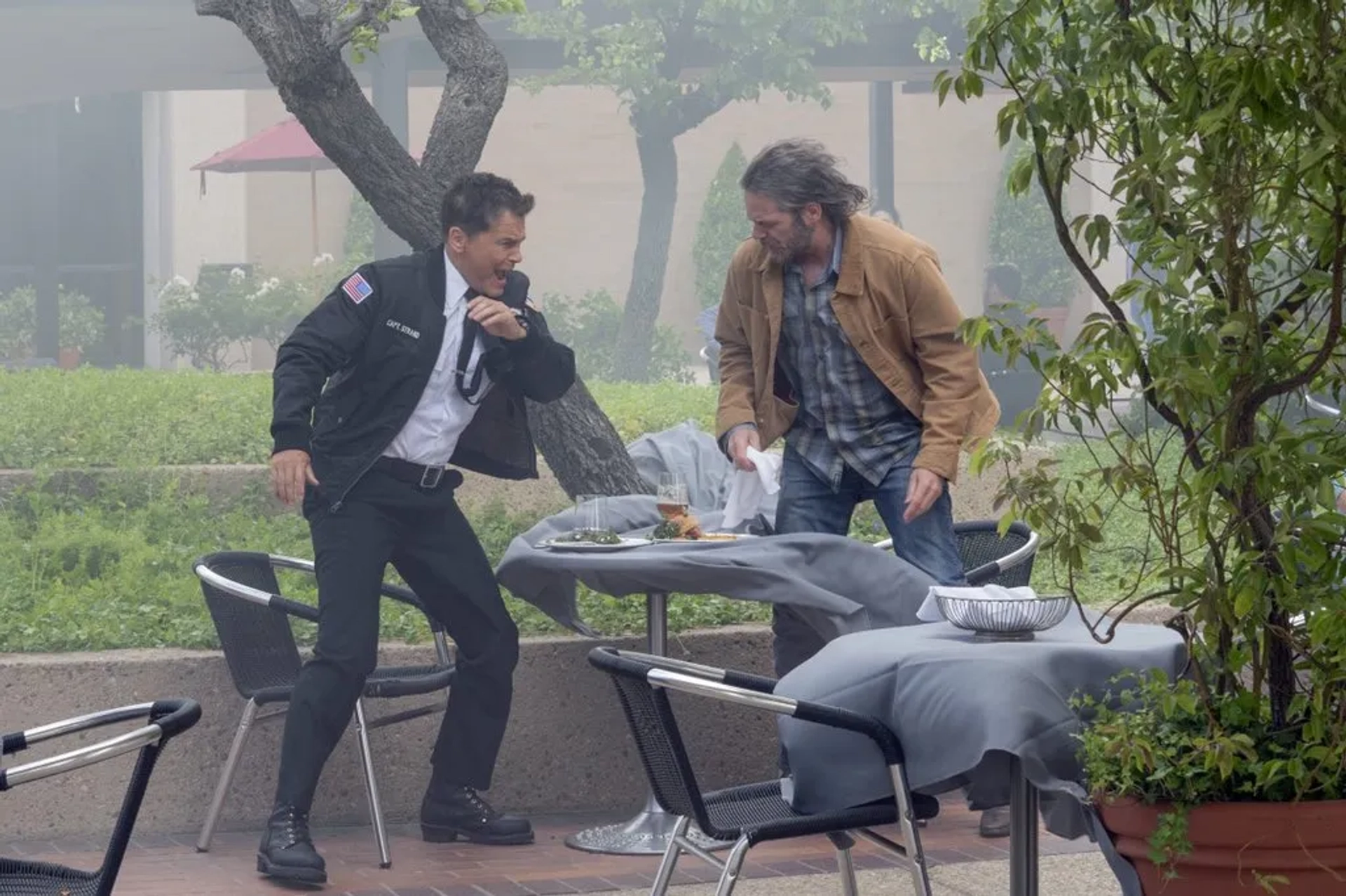 Rob Lowe and Billy Burke in 9-1-1: Lone Star (2020)