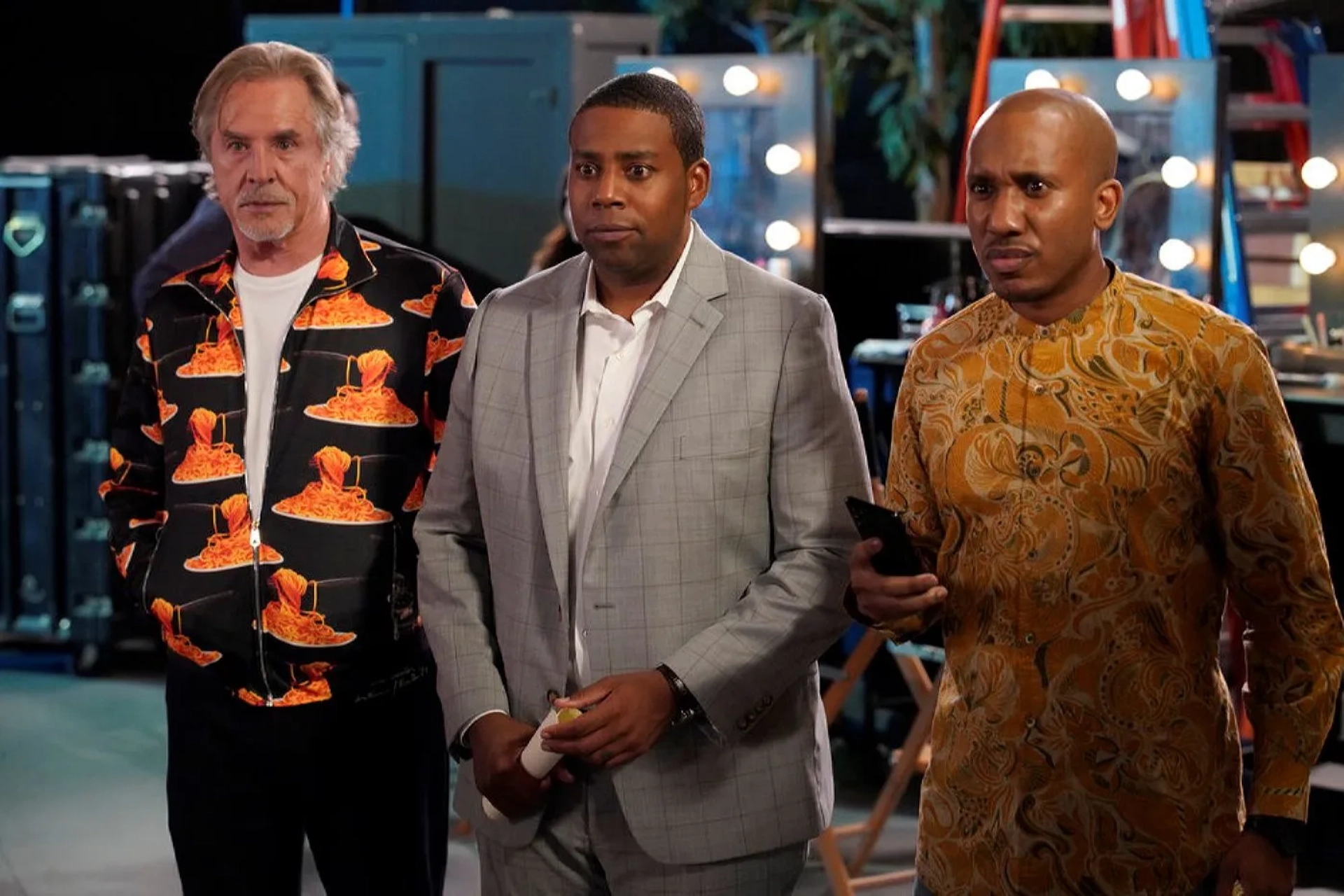 Don Johnson, Kenan Thompson, and Chris Redd in Kenan (2021)