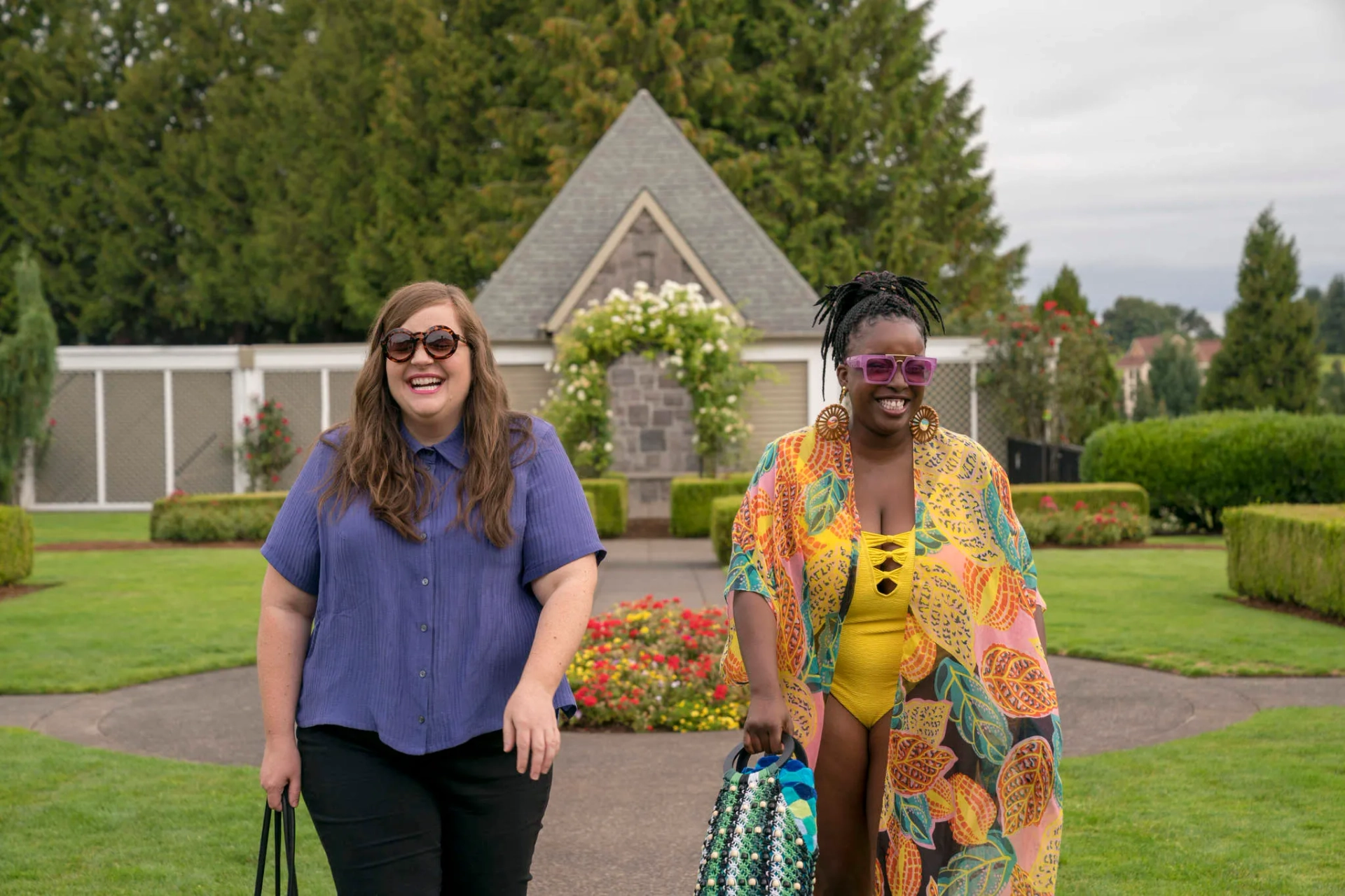 Aidy Bryant and Lolly Adefope in Shrill (2019)