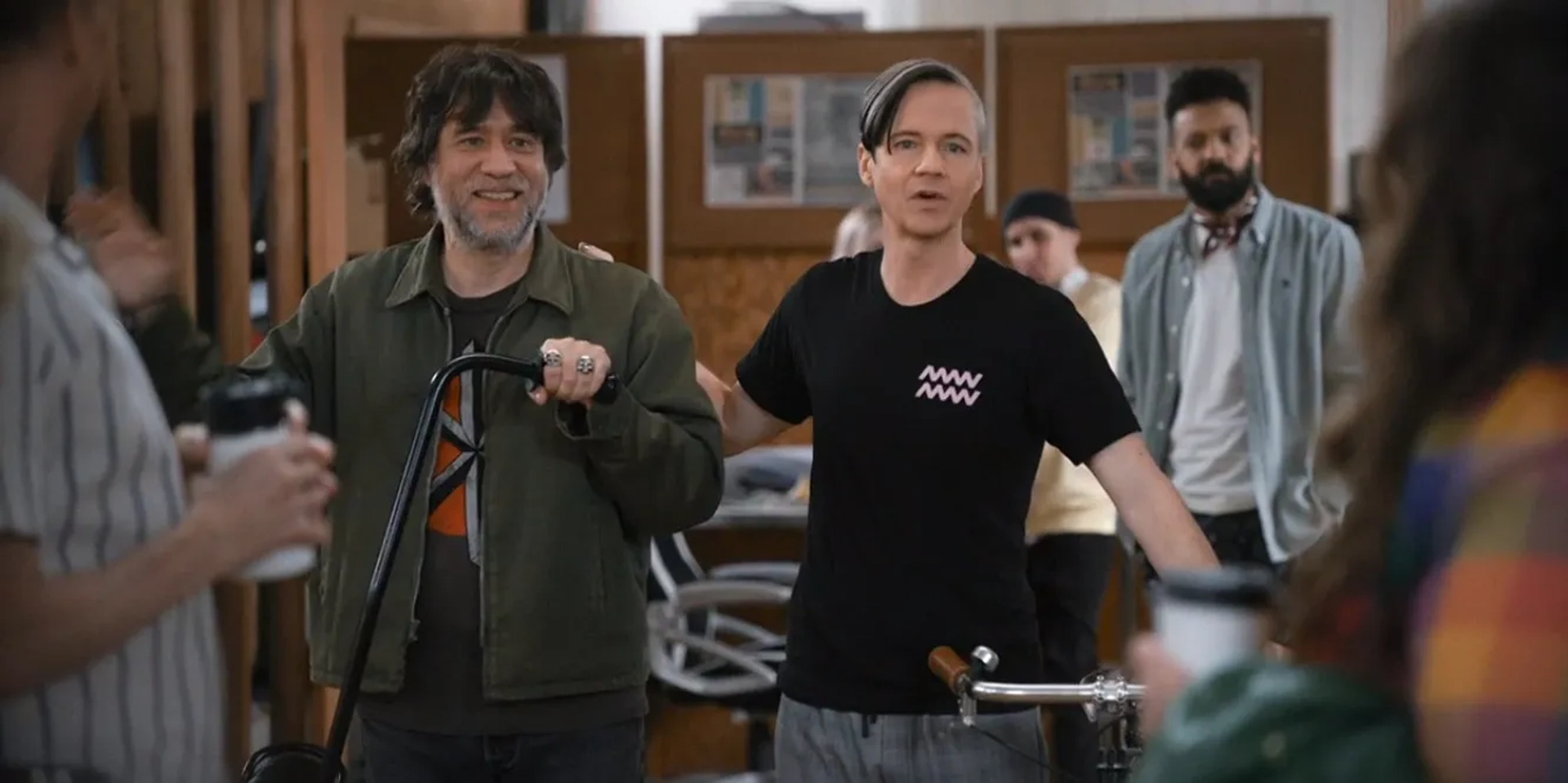 Fred Armisen and John Cameron Mitchell in Shrill: Move (2021)