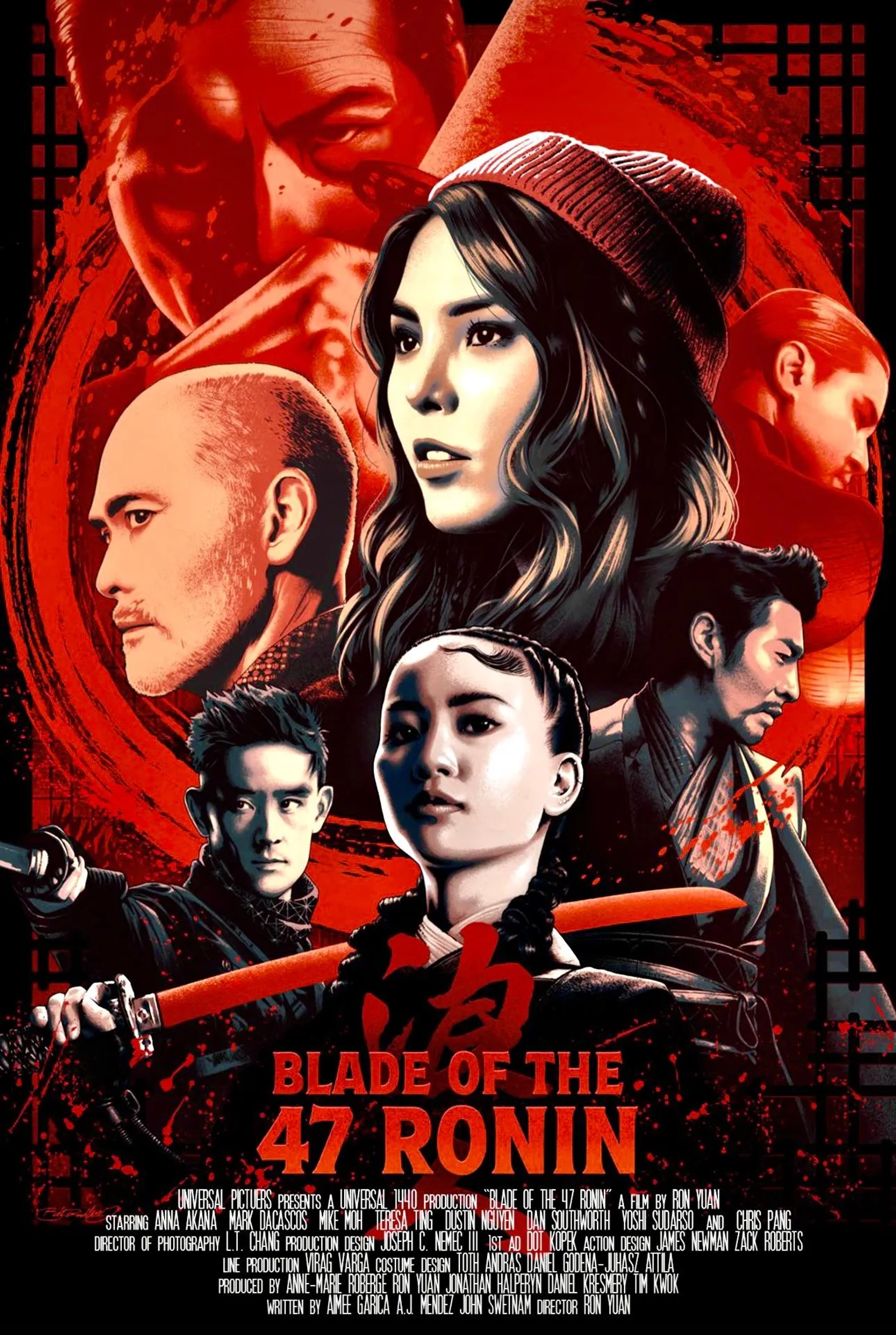 Universal/ Netflix’s “Blade of the 47 Ronin” Anna Akana, Mark Dacascos, Mike Moh, Teresa Ting, Dustin Nguyen, Daniel Southworth, Yoshi Sudarso, Luna Fujimoto, Chikako Fukuyama, Nino Futura and Chris Pang. Directed by Ron Yuan