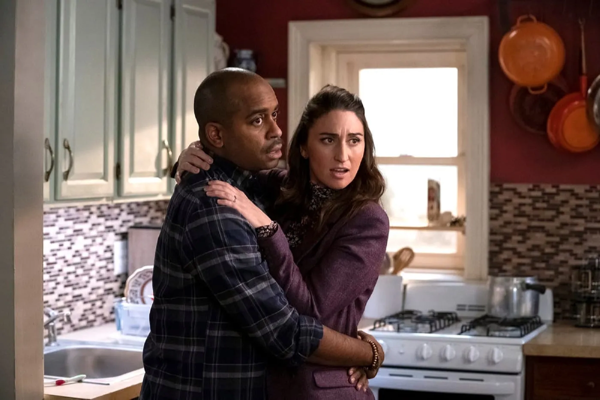 Sara Bareilles and Daniel Breaker in Girls5eva (2021)