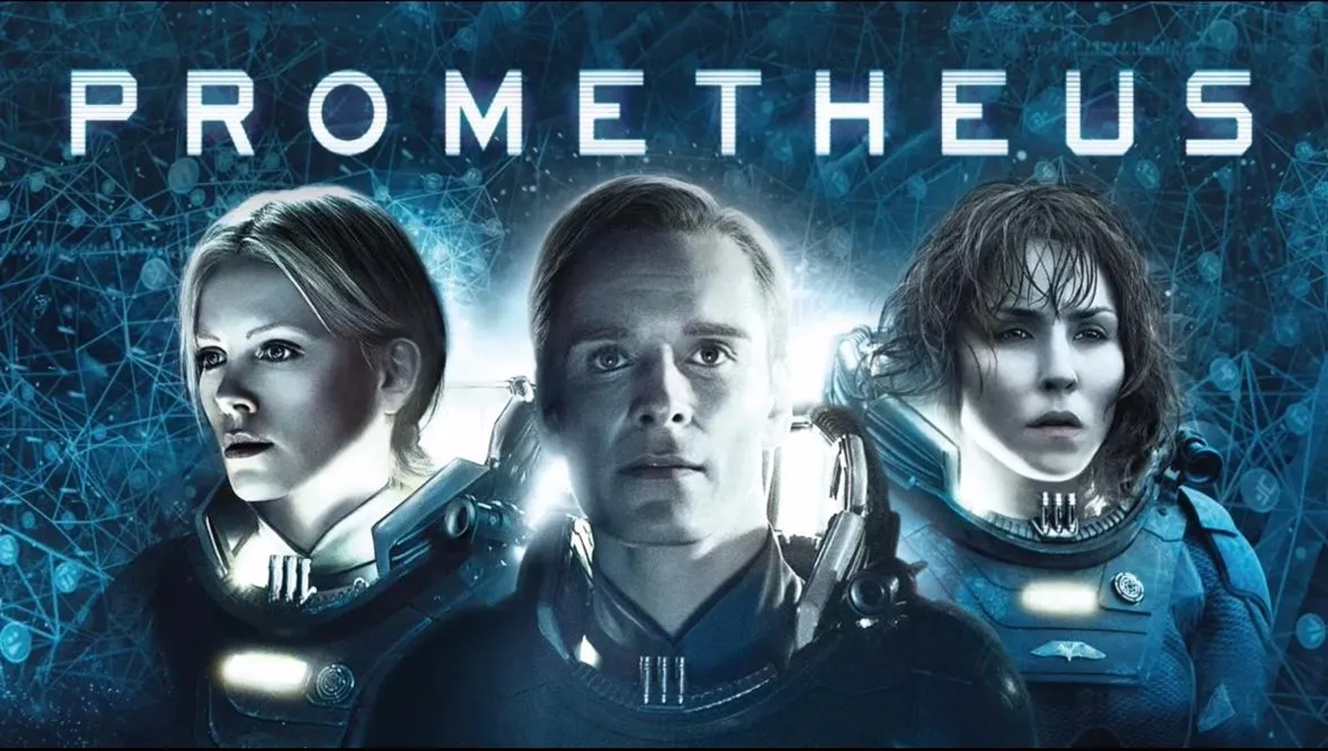 Charlize Theron, Sean Harris, Noomi Rapace, and Michael Fassbender in Prometheus (2012)