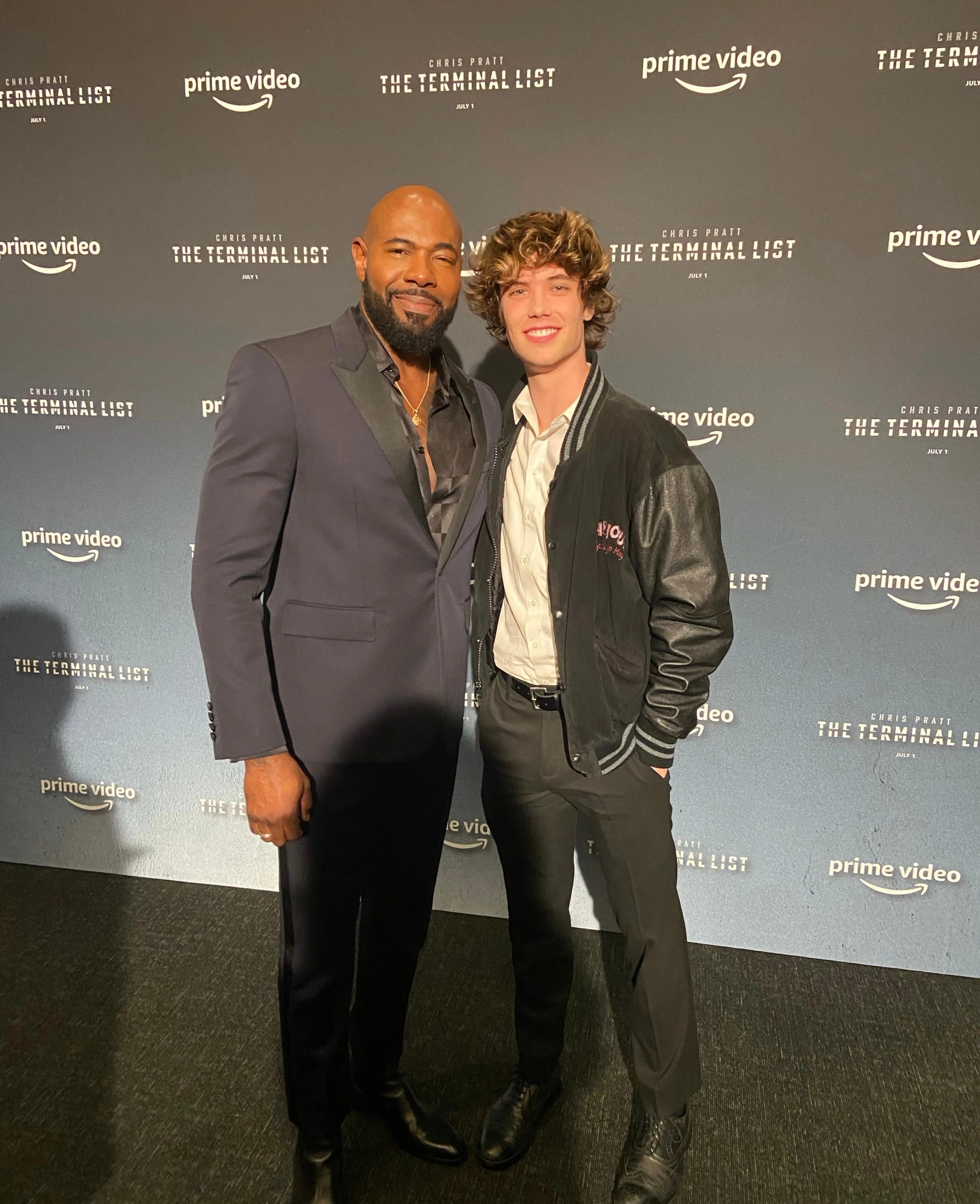 Antoine Fuqua and Conor Sherry at The Terminal List premiere