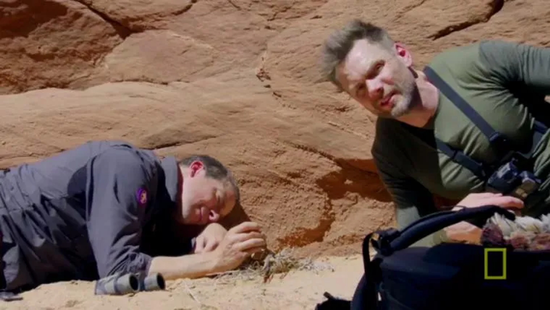 Joel McHale and Bear Grylls in Running Wild with Bear Grylls: Joel Mchale in Arizona Slot Canyons (2019)