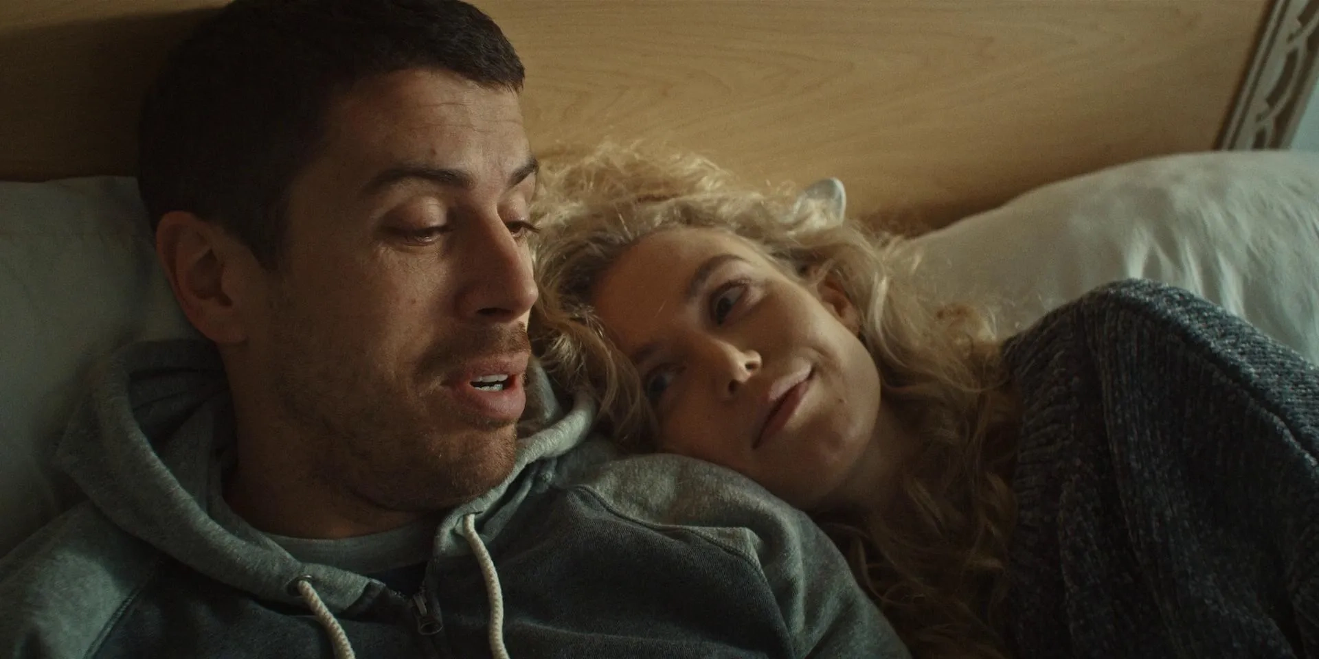 Toby Kebbell and Penelope Mitchell in Becoming (2020)