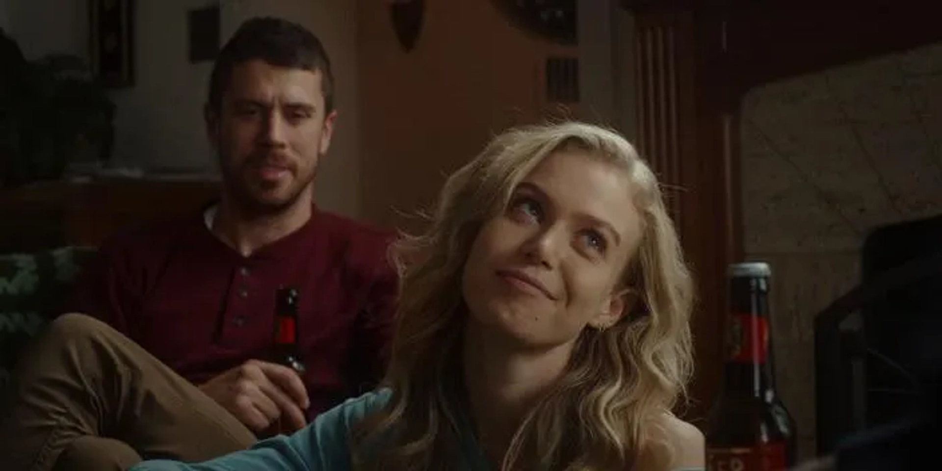 Toby Kebbell and Penelope Mitchell in Becoming (2020)