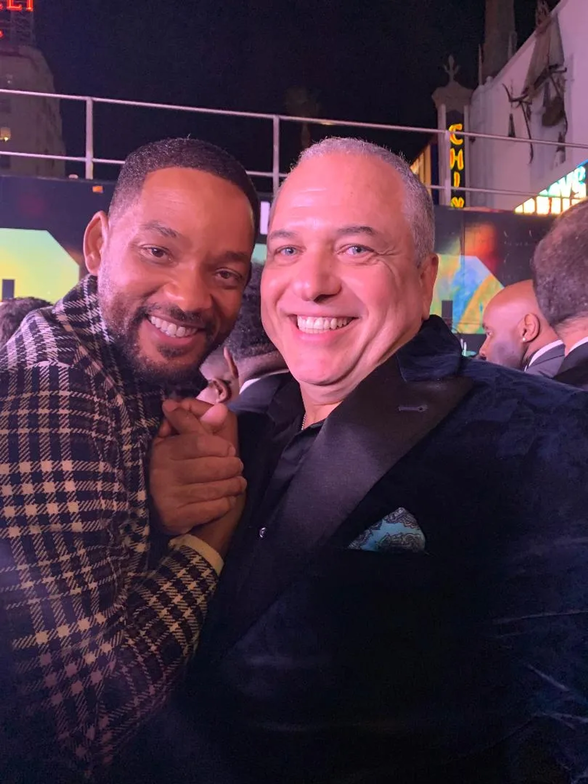 Will Smith and Carlos Guerrero at Bad Boys for Life Hollywood Premiere