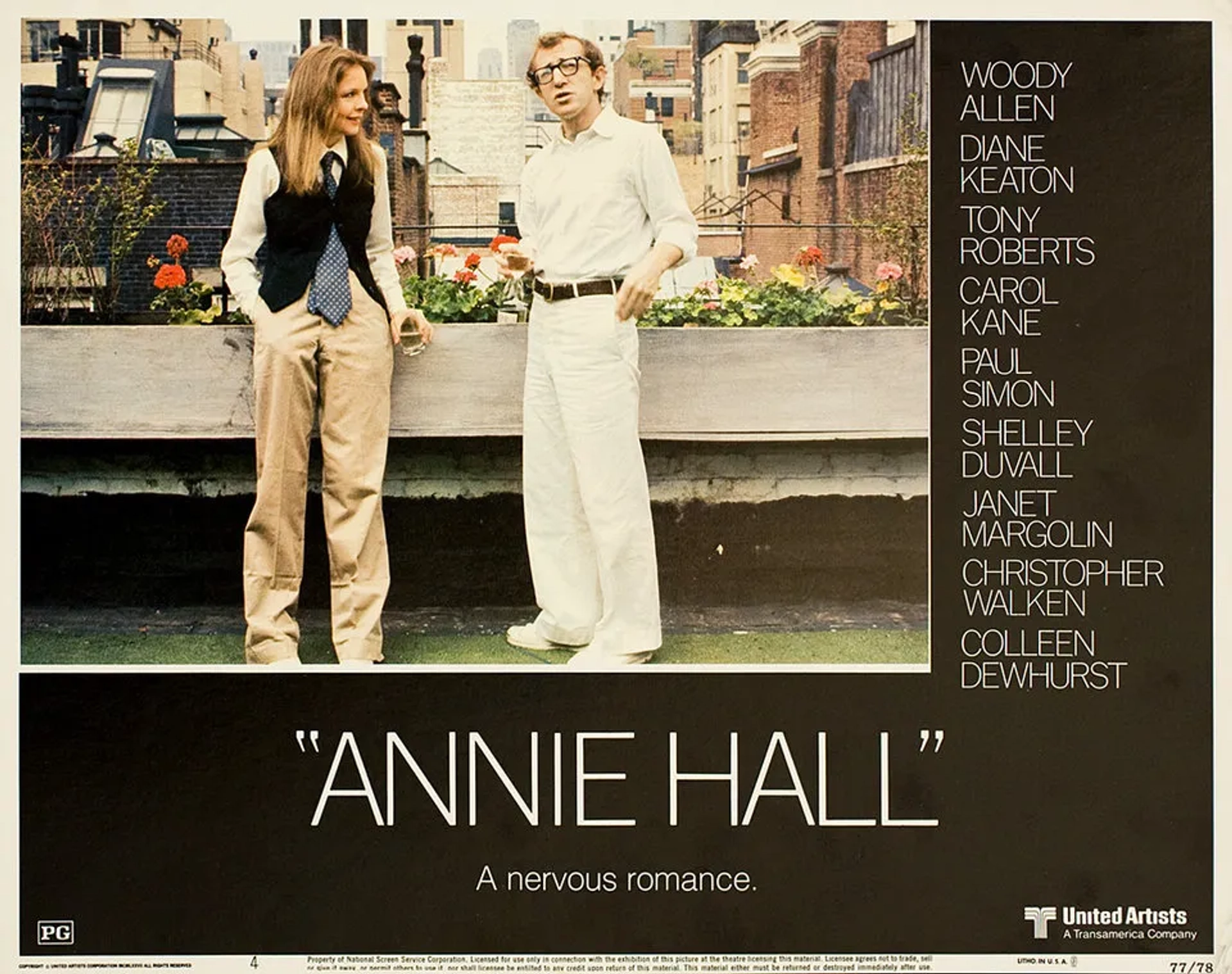 Woody Allen and Diane Keaton in Annie Hall (1977)