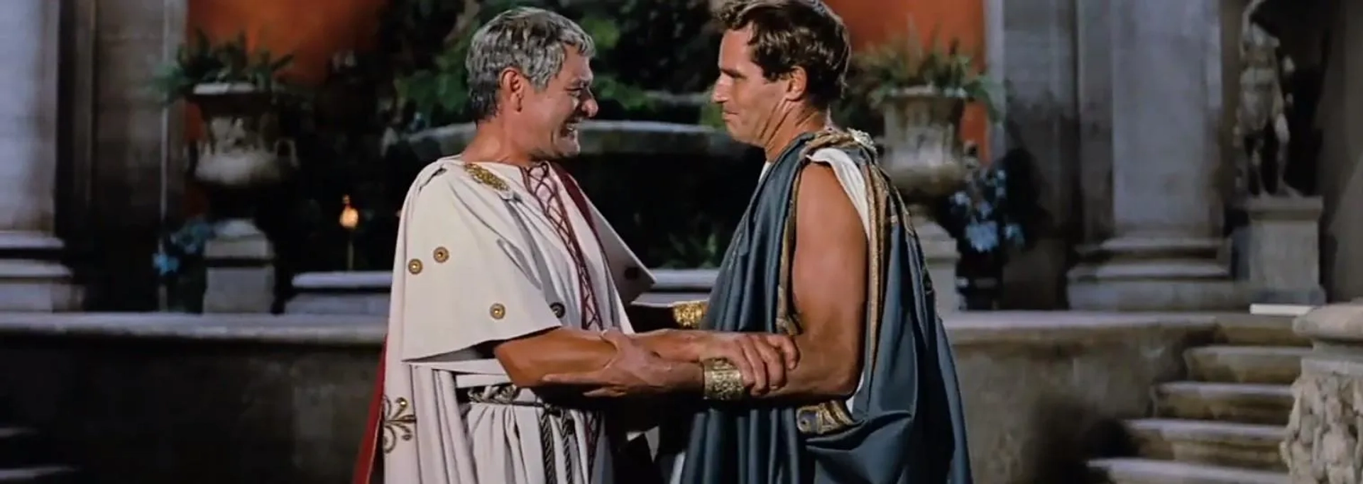 Charlton Heston and Jack Hawkins in Ben-Hur (1959)