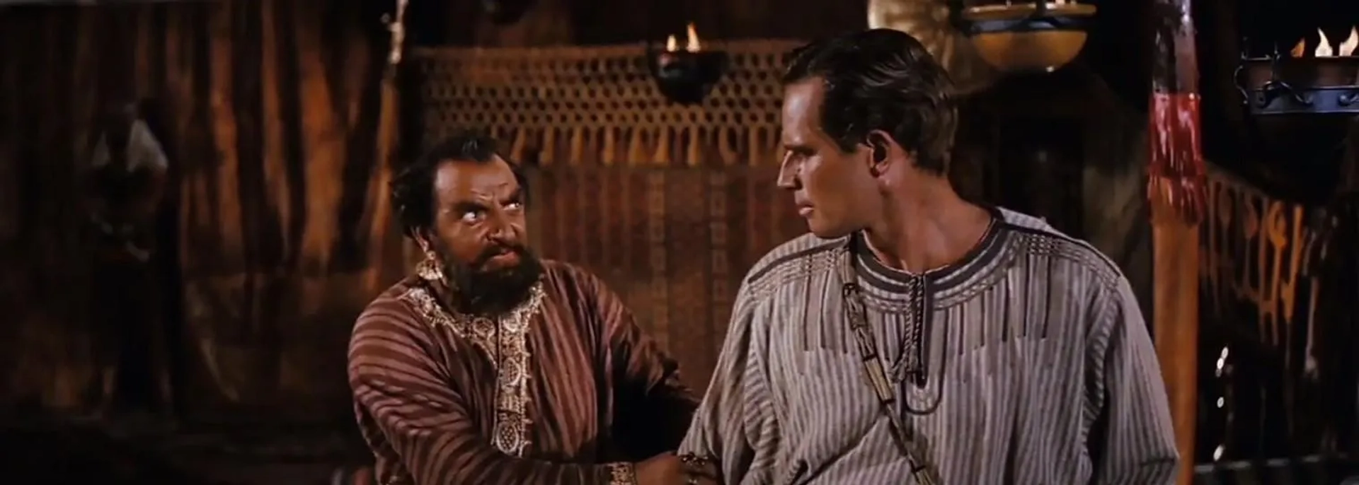 Charlton Heston and Hugh Griffith in Ben-Hur (1959)