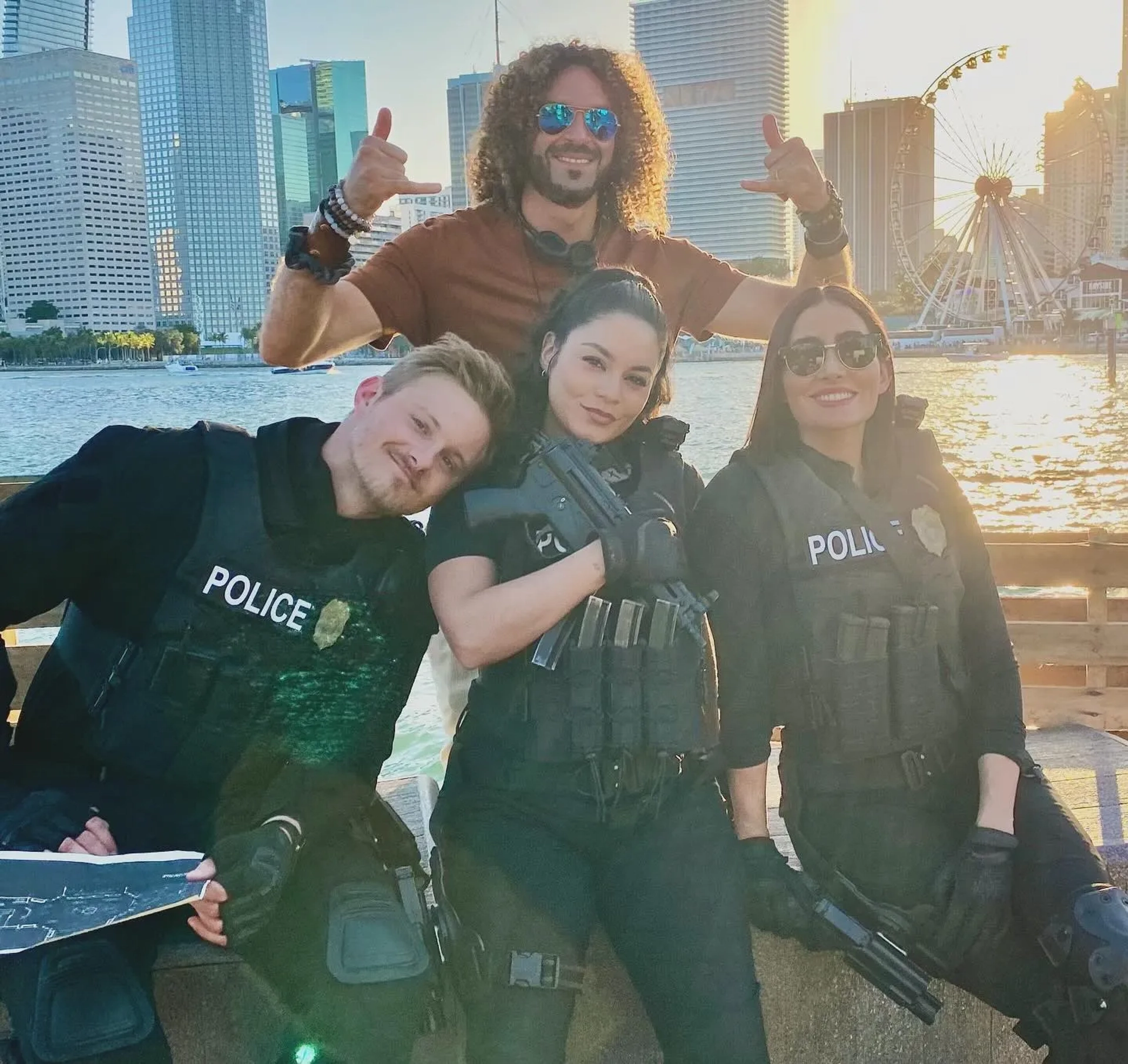 Paola Núñez, Vanessa Hudgens, Alexander Ludwig, and Adil El Arbi in Bad Boys: Ride or Die (2024)