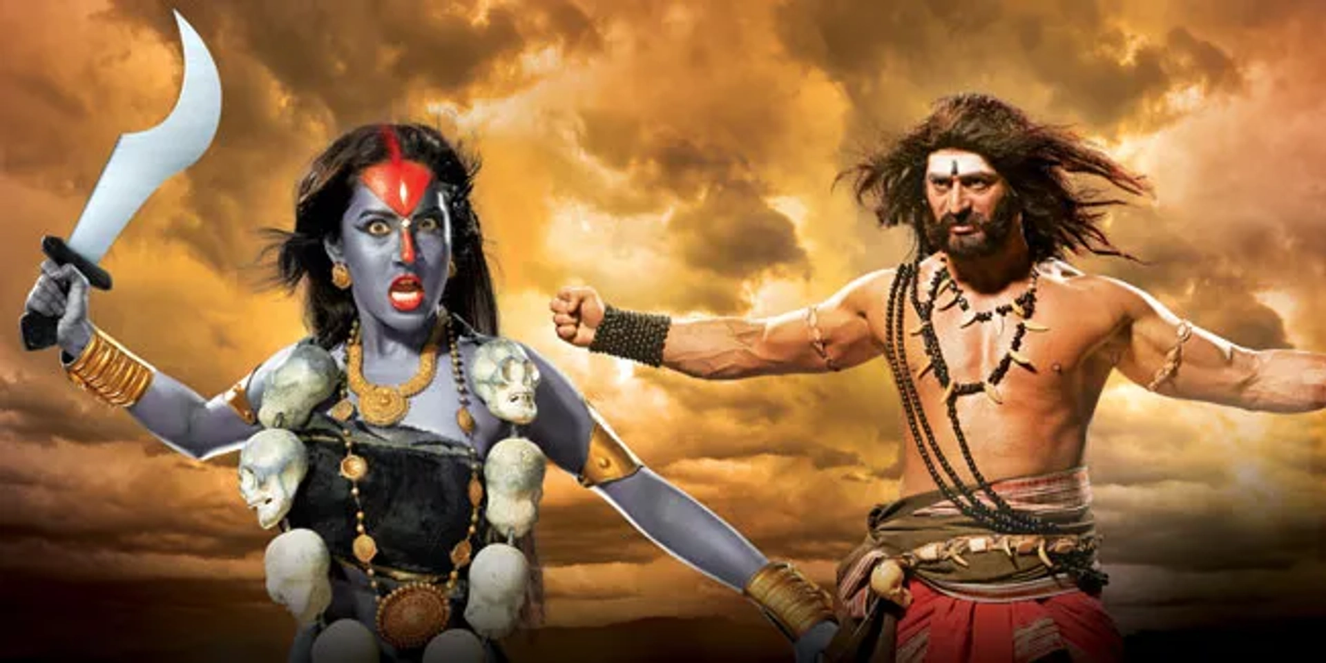 Puja Banerjee and Mohit Raina in Devon Ke Dev... Mahadev: Kali protects Malla and Mani (2013)