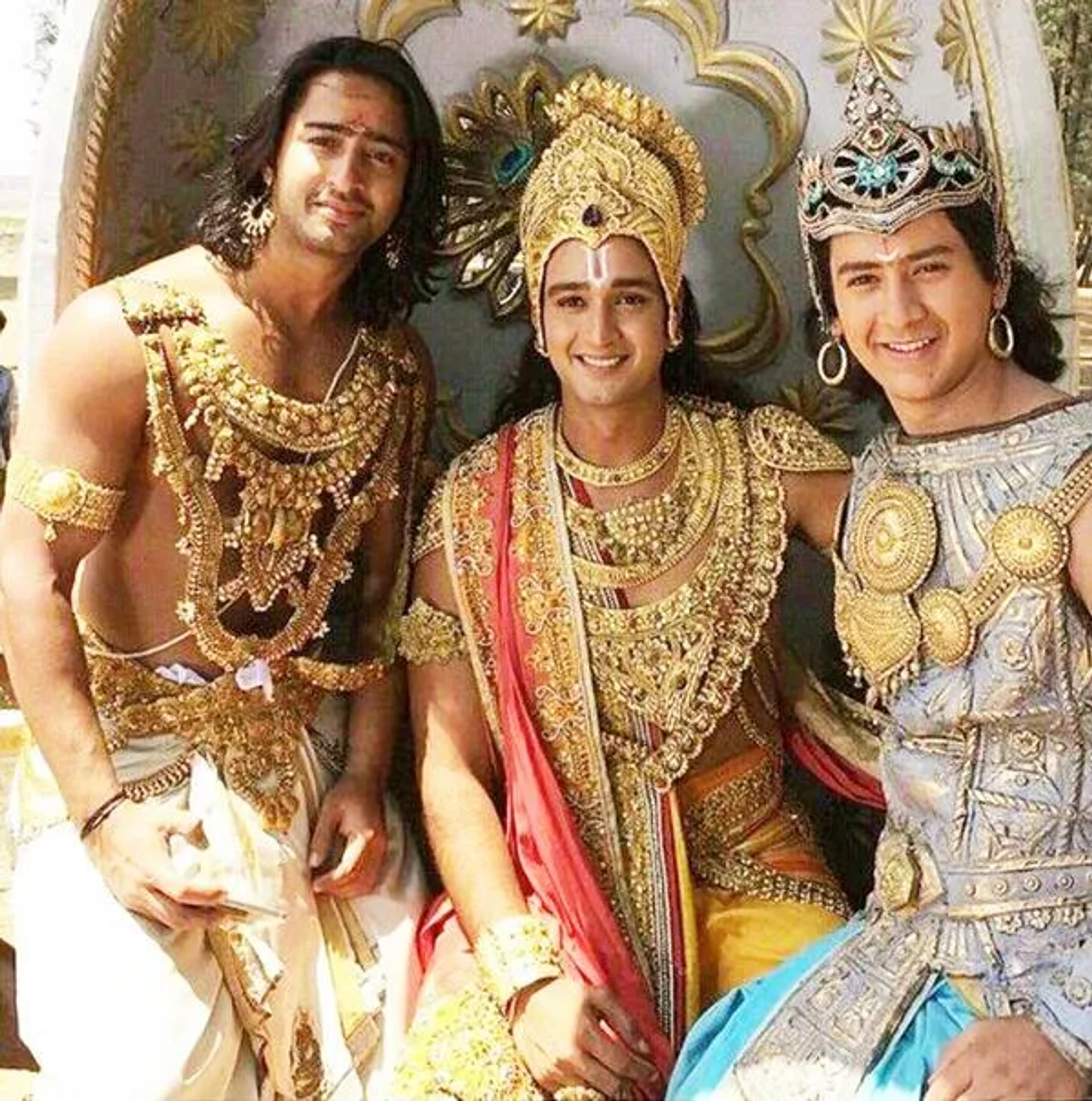 Paras Arora, Shaheer Sheikh, and Saurabh Raj Jain in Mahabharat (2013)