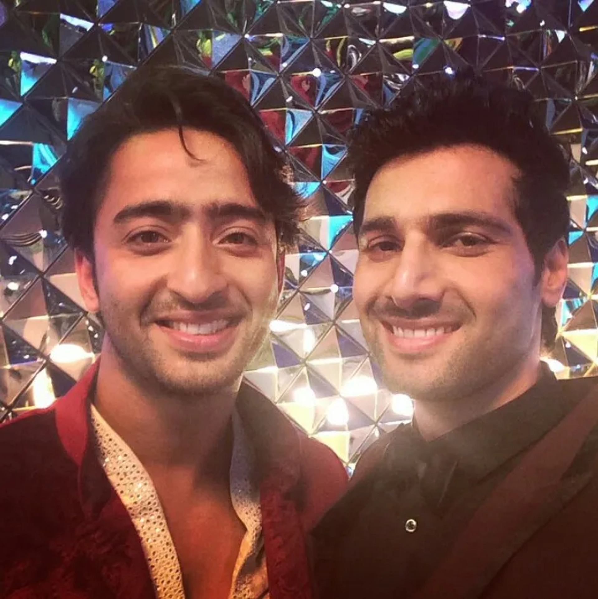 Aham Sharma and Shaheer Sheikh at an event for Mahabharat (2013)