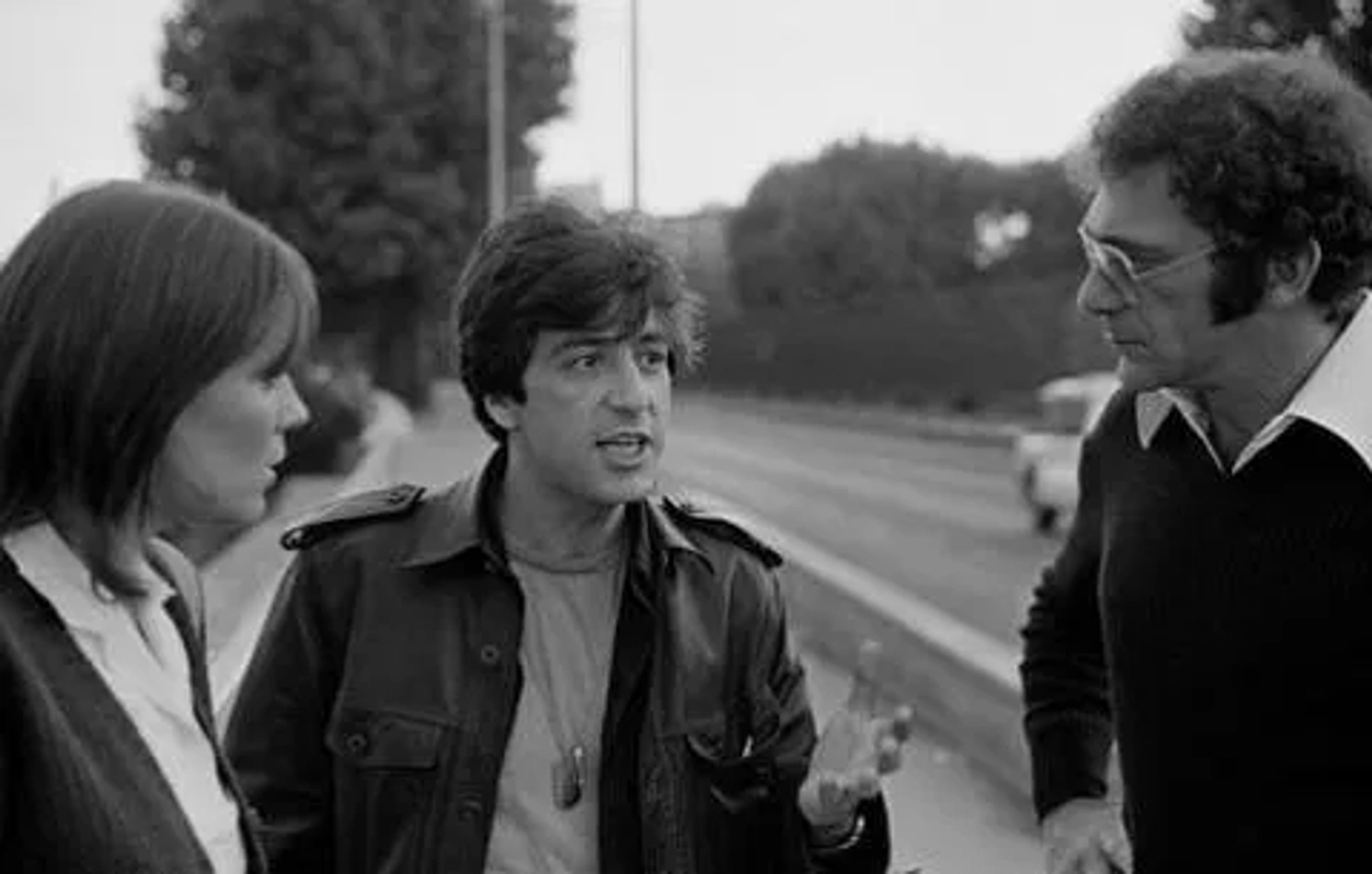 Al Pacino, Sydney Pollack, and Marthe Keller in Bobby Deerfield (1977)