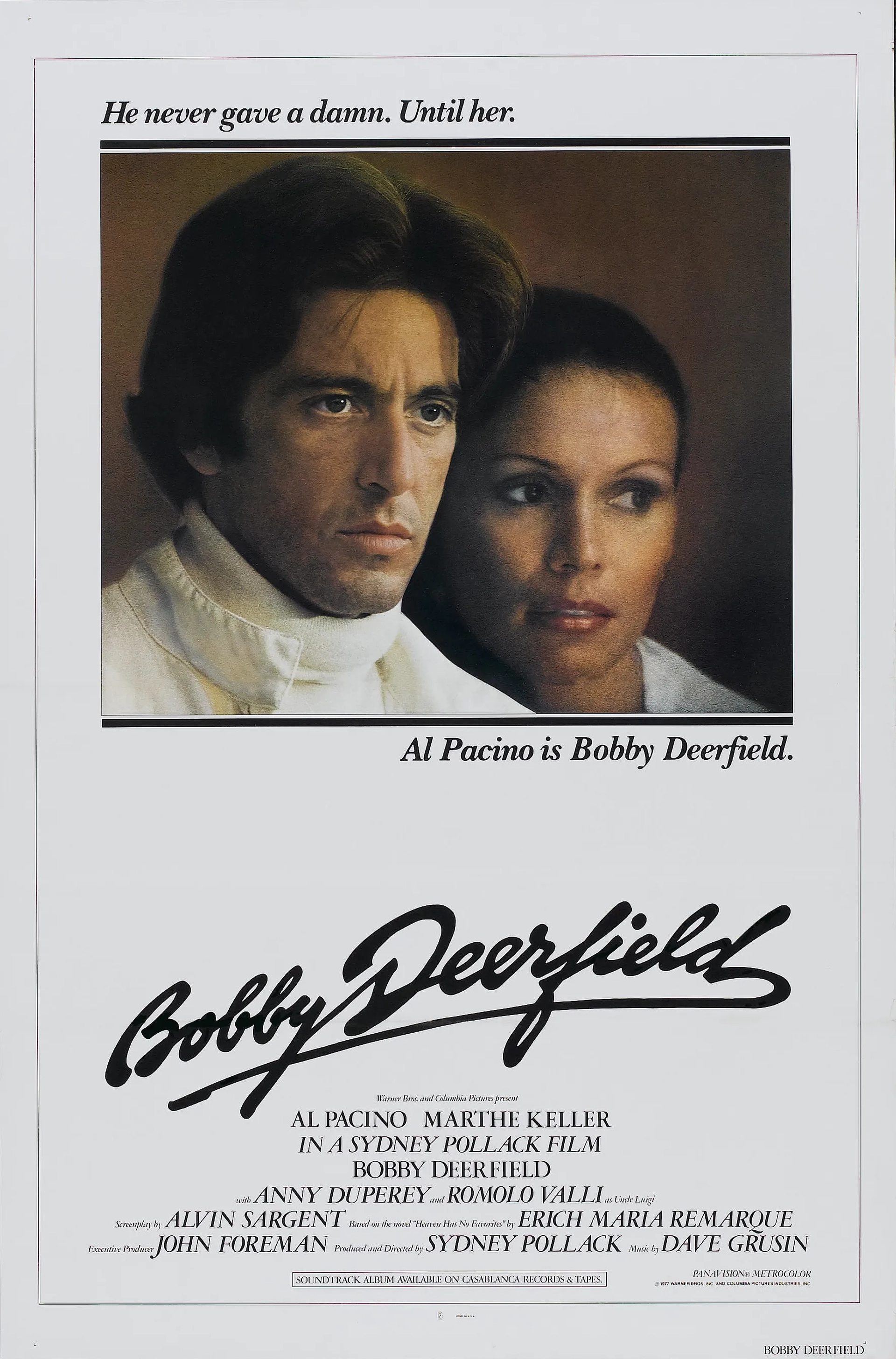 Al Pacino and Marthe Keller in Bobby Deerfield (1977)